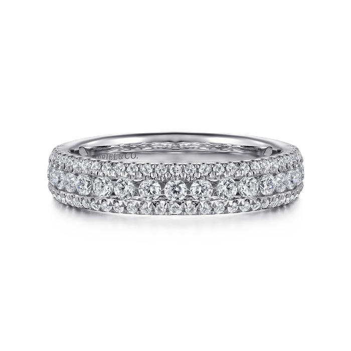 Gabriel & Co. 14K White Gold Diamond Anniversary Band