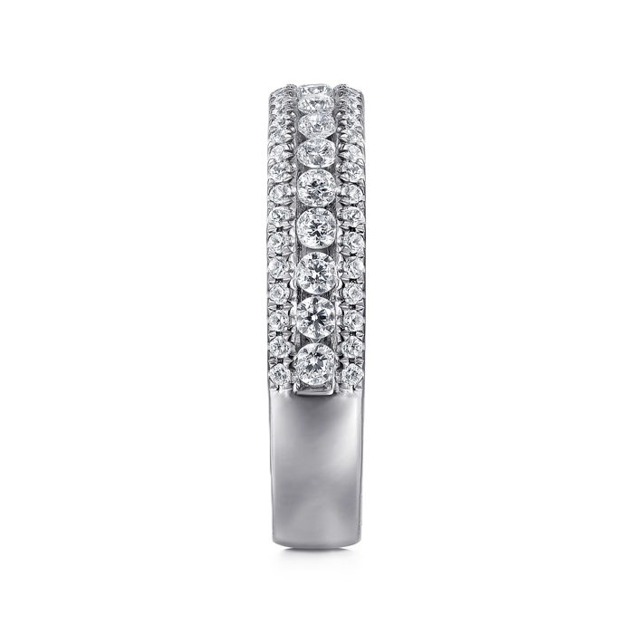 Gabriel & Co. 14K White Gold Diamond Anniversary Band
