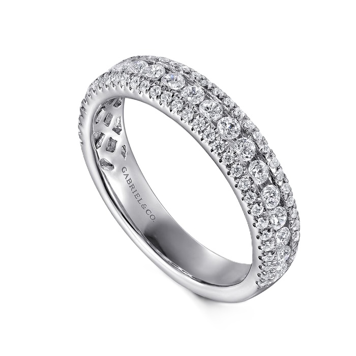 Gabriel & Co. 14K White Gold Diamond Anniversary Band