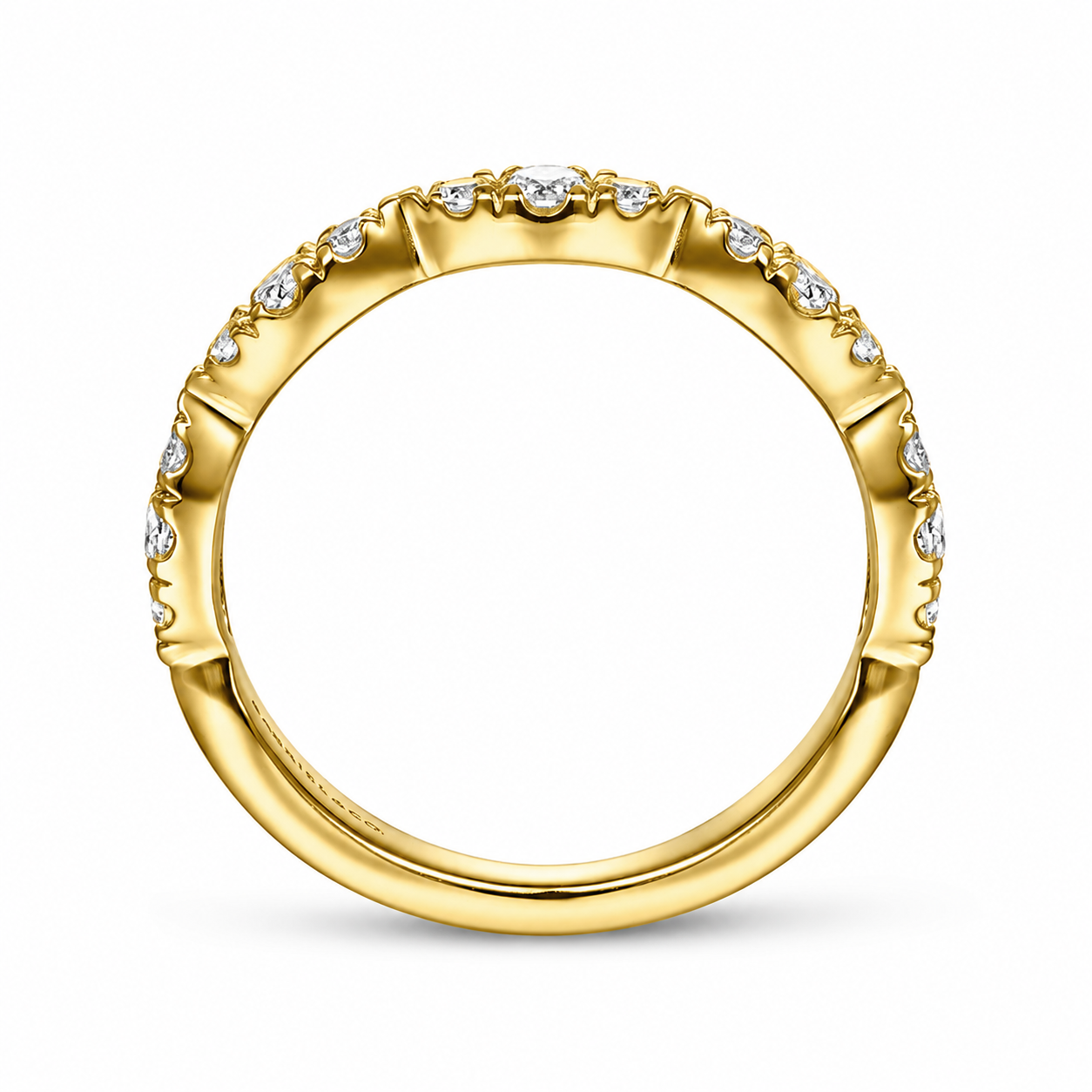 Gabriel & Co. 14K Yellow Gold Diamond Stackable Band