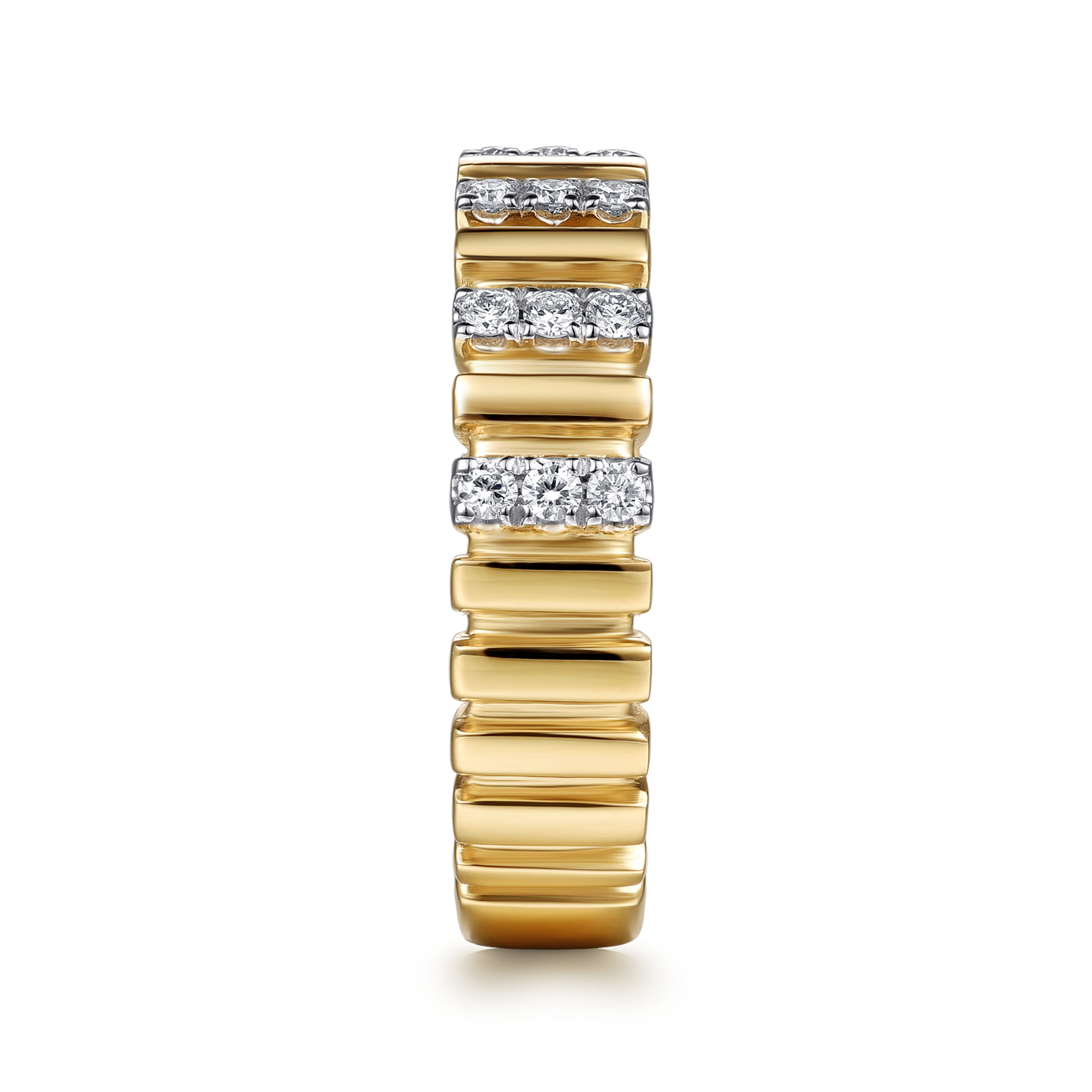 Gabriel & Co. Jay 14K U Setting Diamond Anniversary Band