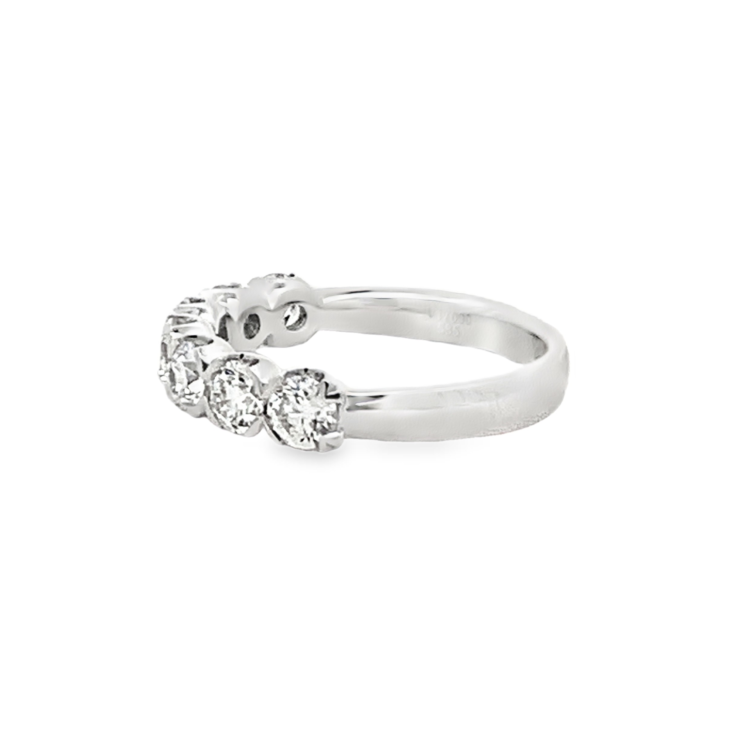 Christopher Designs 14K White Gold 7-Stone Crisscut Diamond Anniversary Band