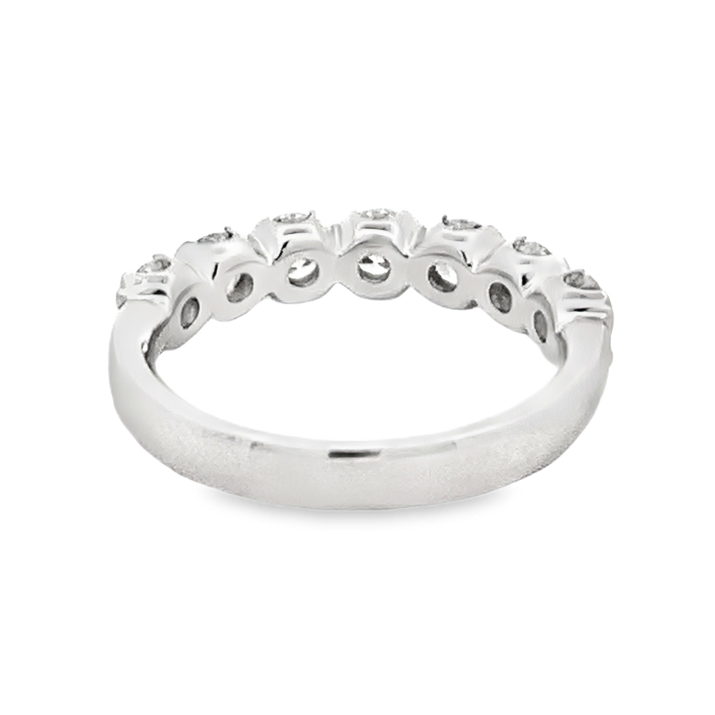 Christopher Designs 14K White Gold 7-Stone Crisscut Diamond Anniversary Band