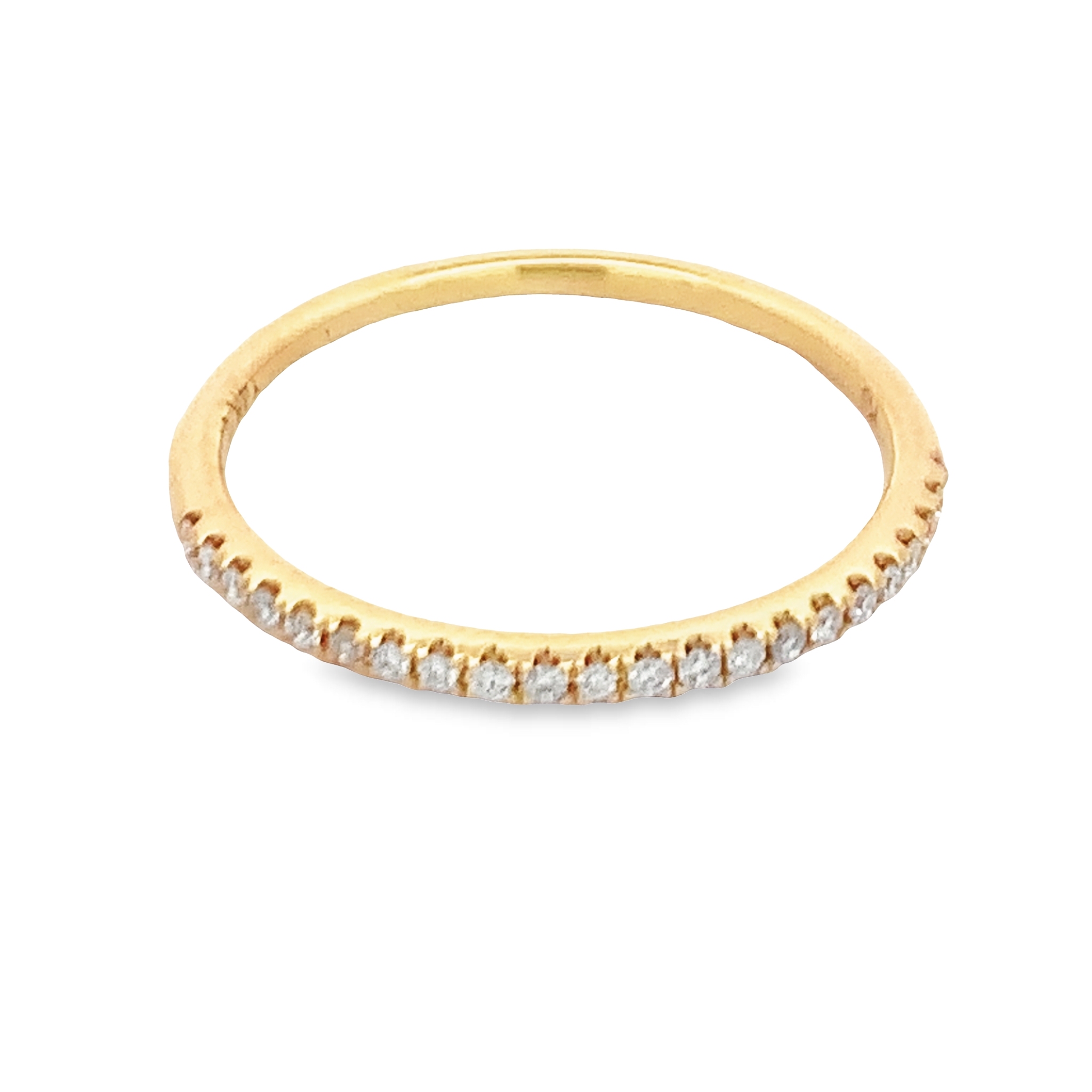 14K Yellow Gold Diamond Anniversary Band