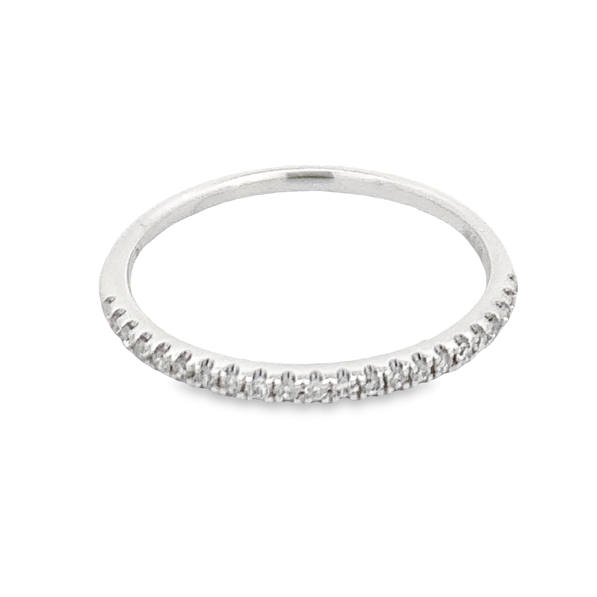 14K White Gold Diamond Anniversary Band