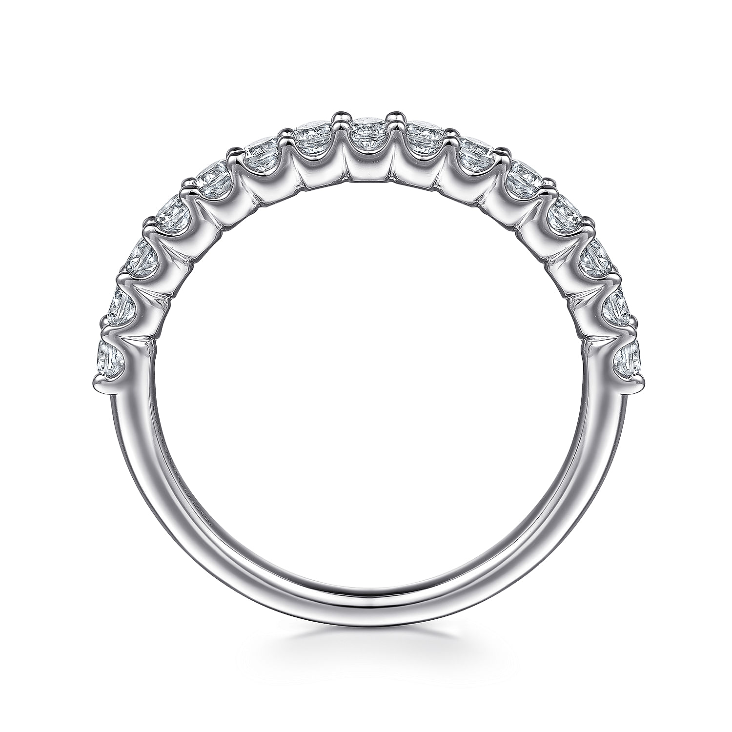 Gabriel & Co.14K White Gold Diamond Half Anniversary Band
