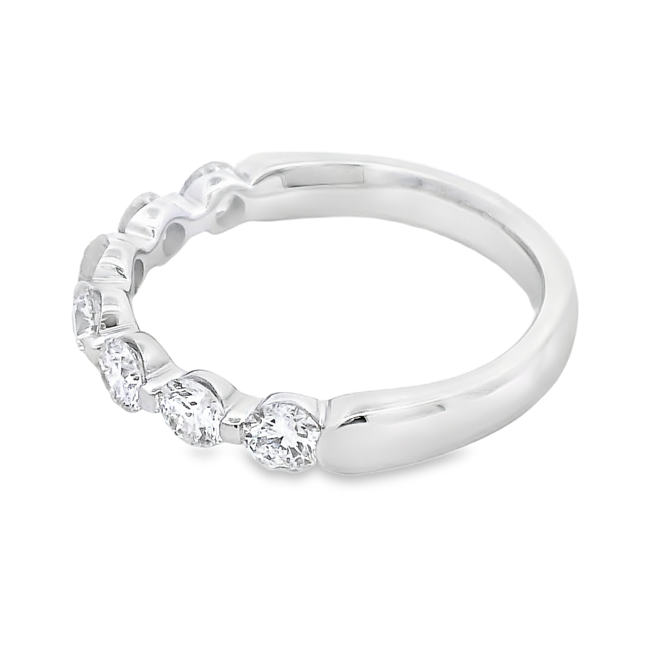 Romanza 14K White Gold 7-Stone Shared-Prong Diamond Band