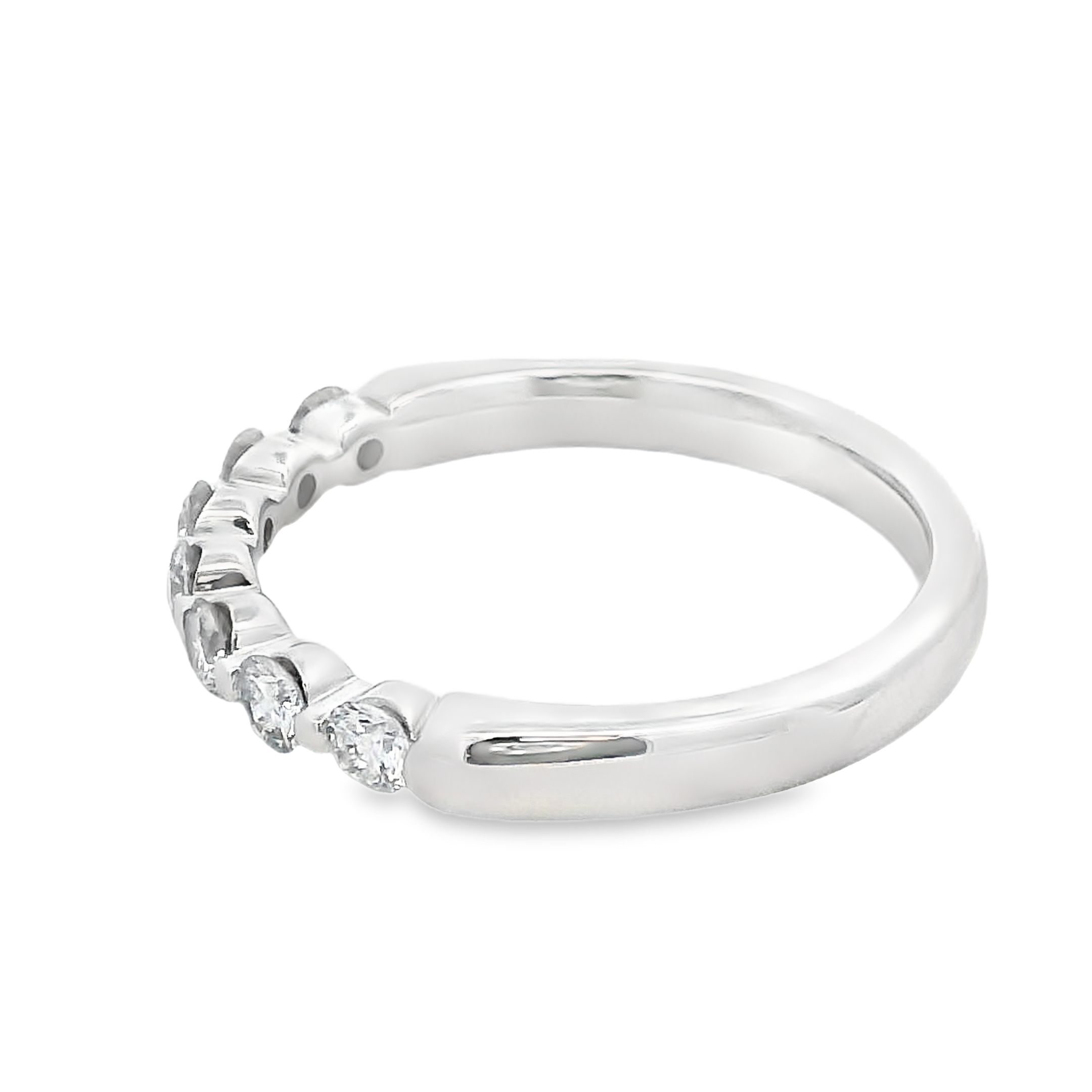 Romanza 14K White Gold Half-Carat 7-Stone Diamond Band