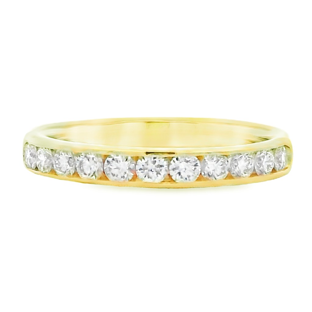 Romanza 14K Yellow Gold Half-Carat Channel Set Diamond Band