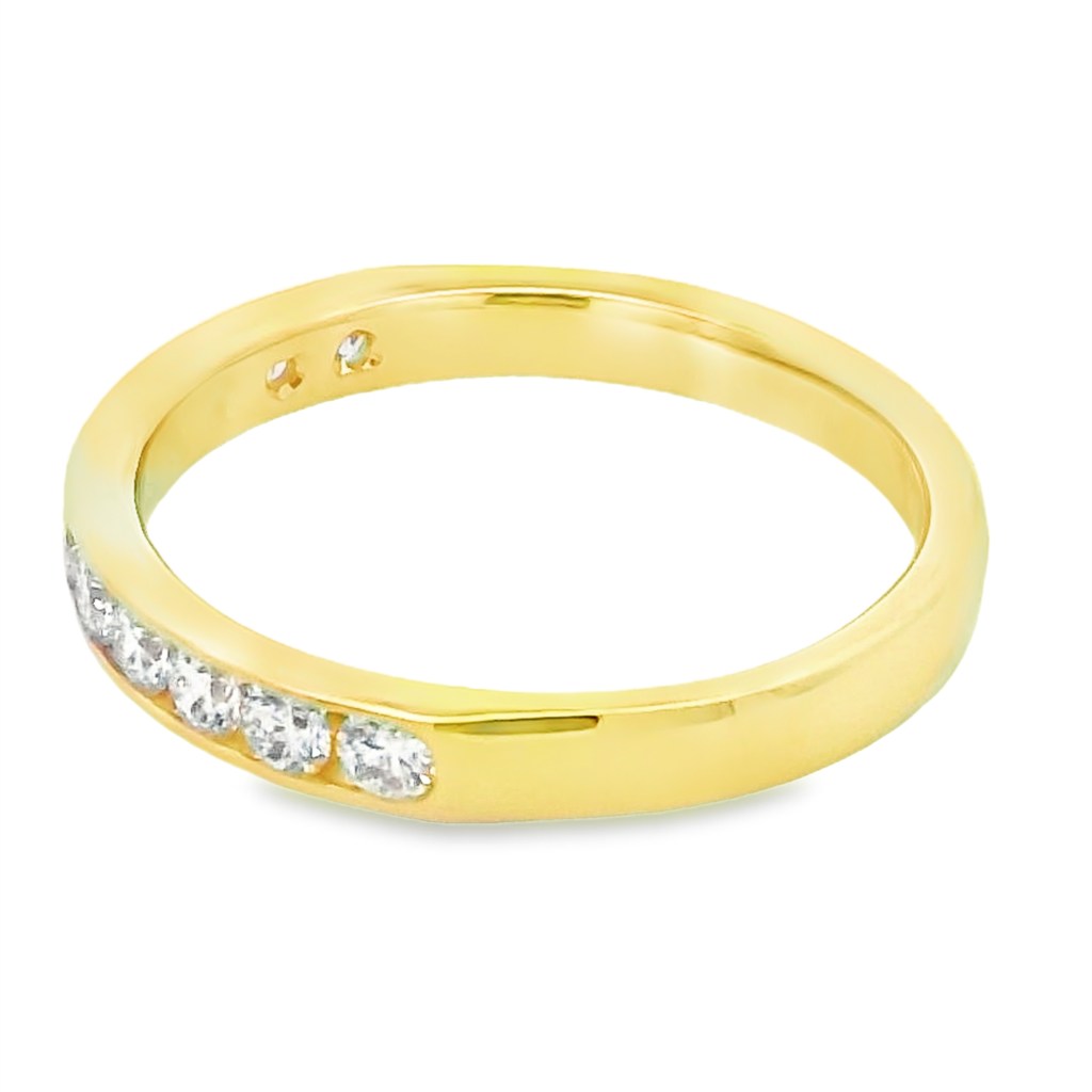 Romanza 14K Yellow Gold Half-Carat Channel Set Diamond Band