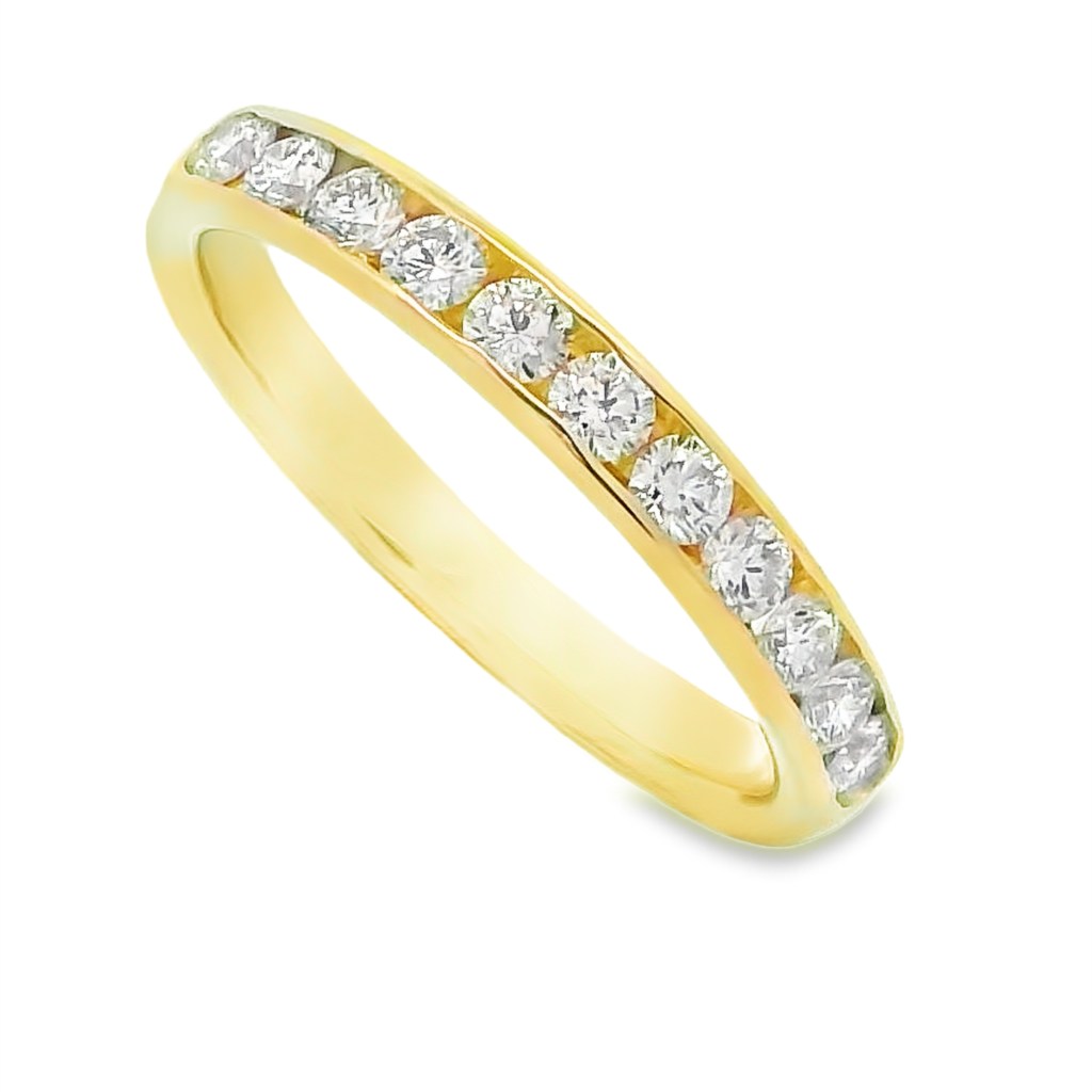 Romanza 14K Yellow Gold Half-Carat Channel Set Diamond Band