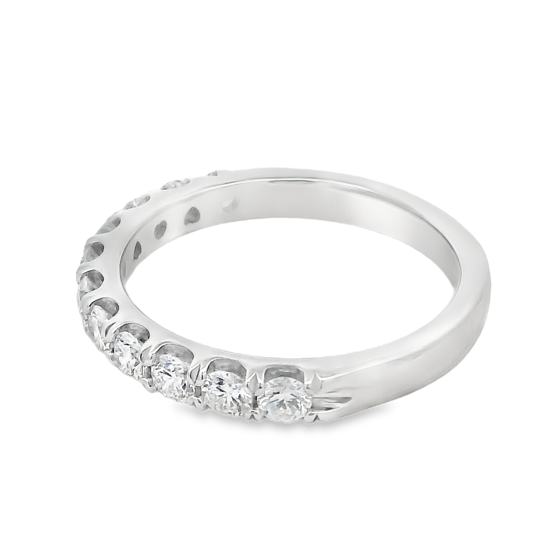 Romanza 14K White Gold 3/4-Carat Diamond Half Anniversary Band