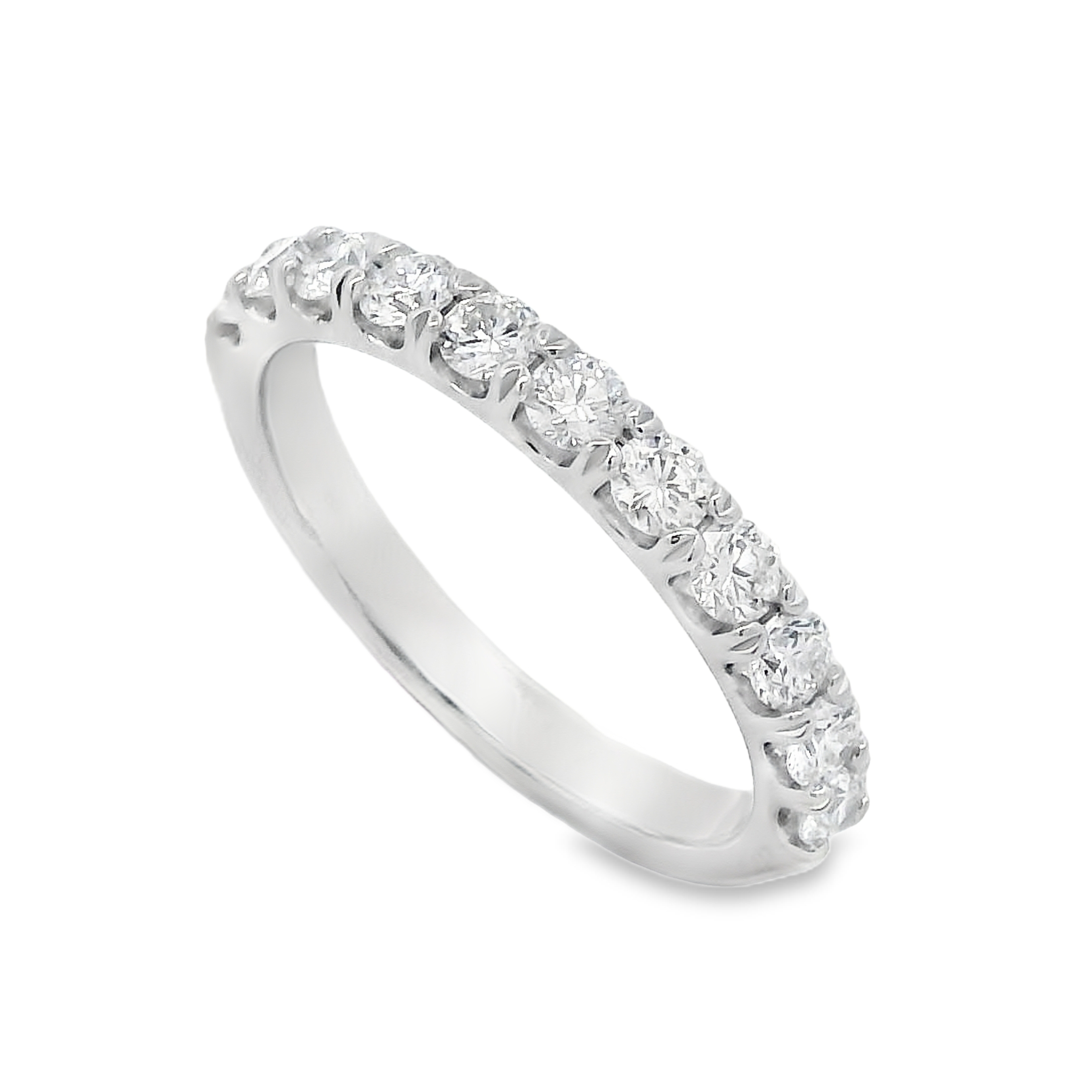 Romanza 14K White Gold 3/4-Carat Diamond Half Anniversary Band