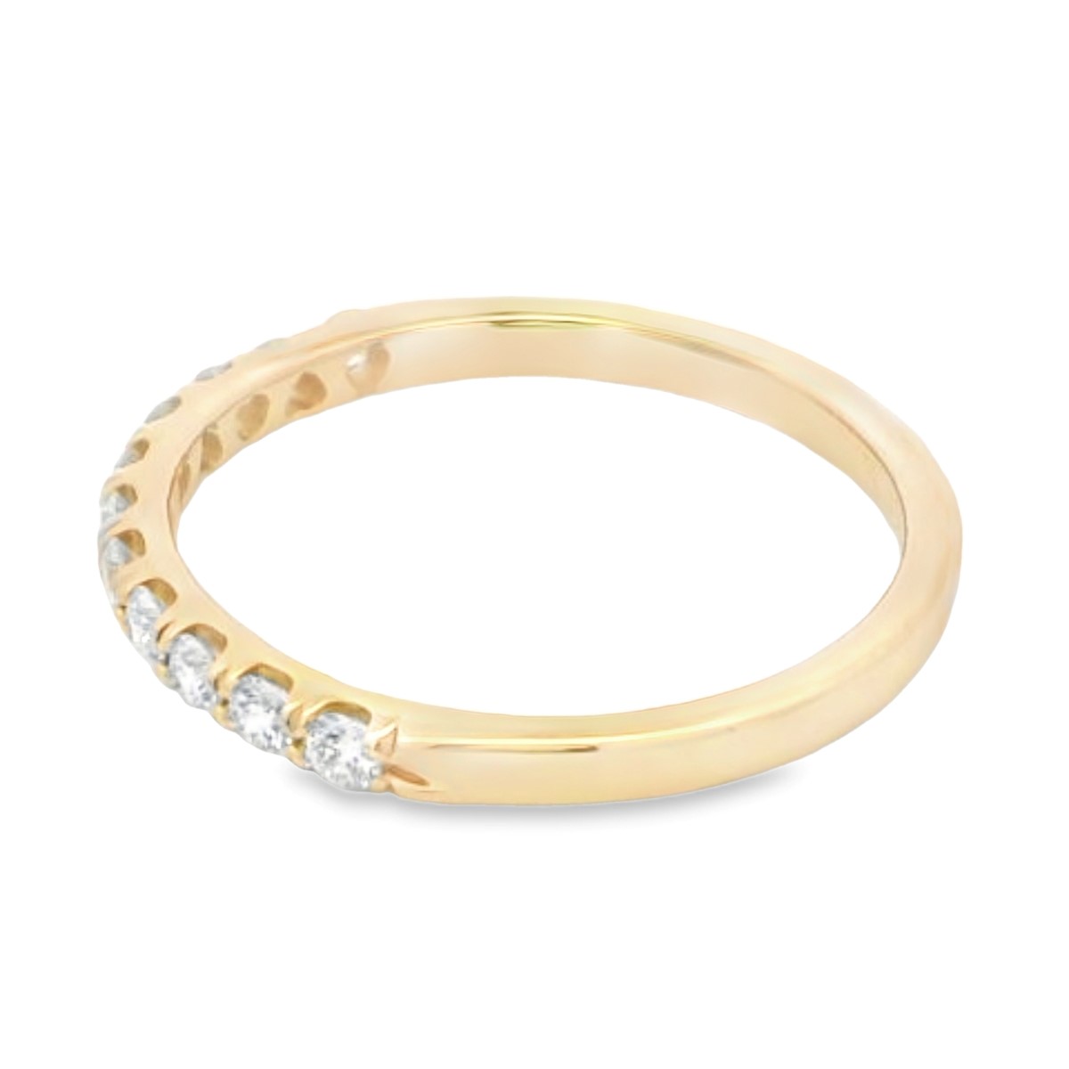 Roman Jewelers Signature 14K Yellow Gold 1/3-Carat Diamond 11-Stone Anniversary Band