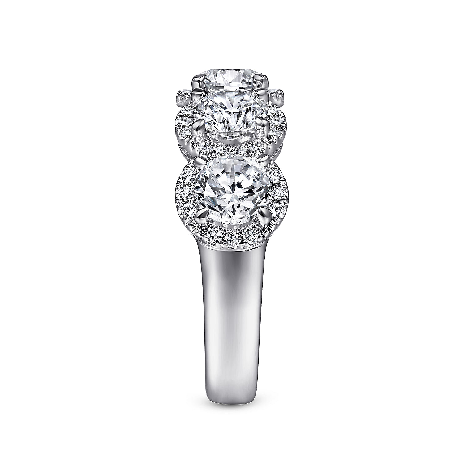 Gabriel & Co.14K White Gold 5-Stone Diamond Anniversary Band