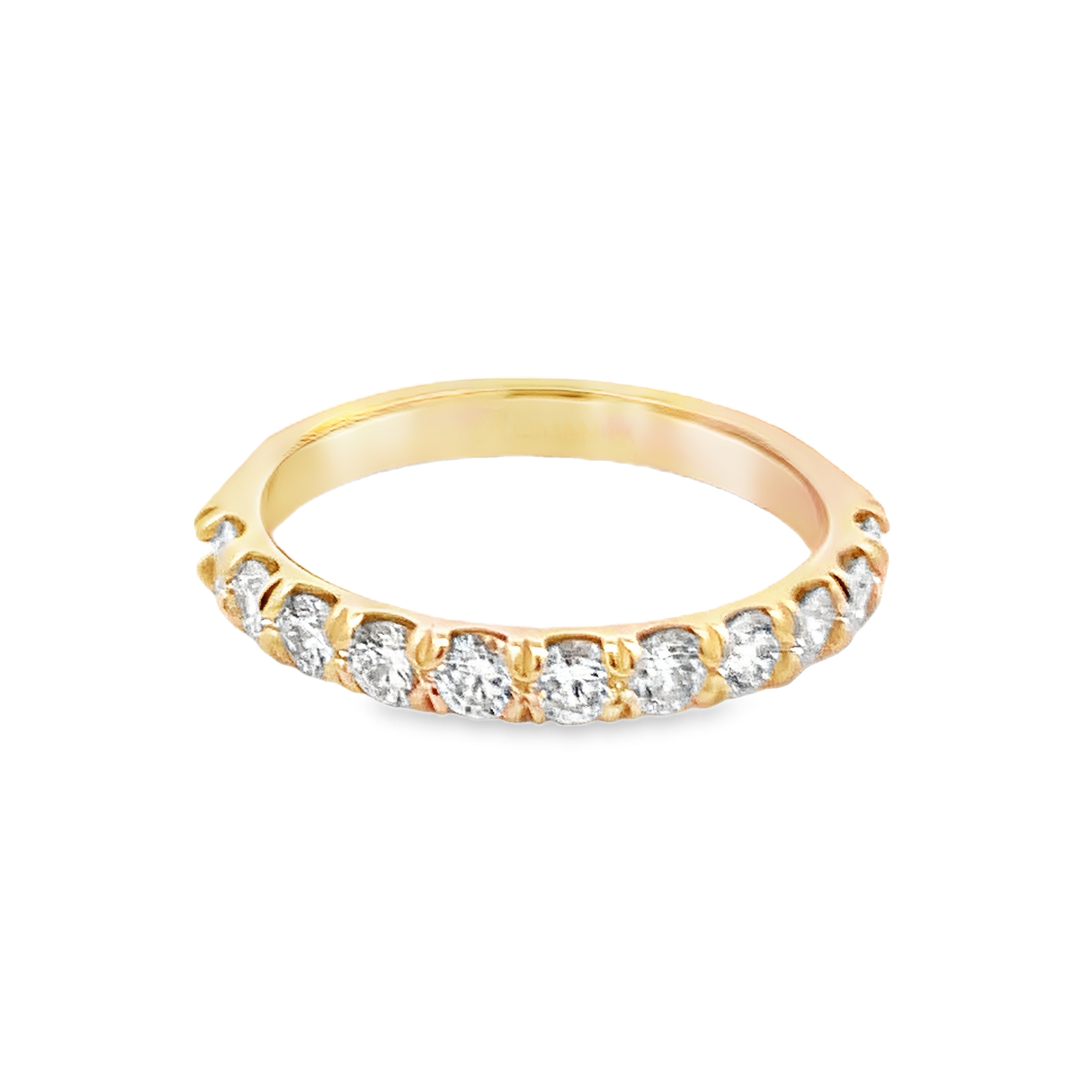 Roman Jewelers Signature 14K Yellow Gold Diamond Anniversary Band