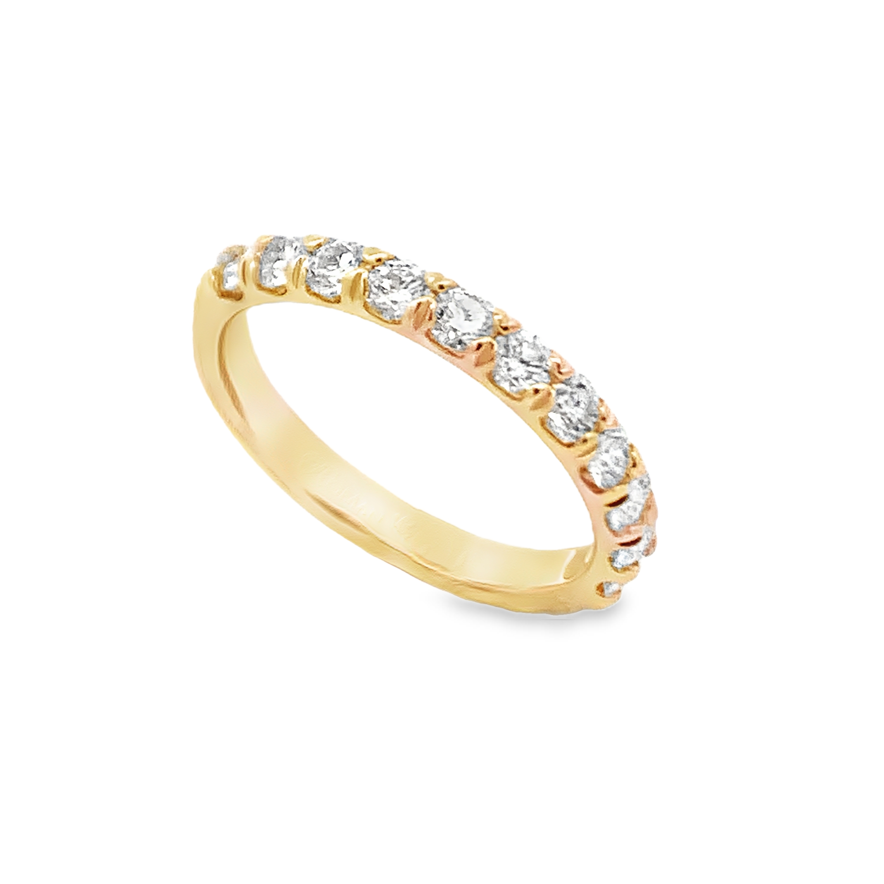 Roman Jewelers Signature 14K Yellow Gold Diamond Anniversary Band