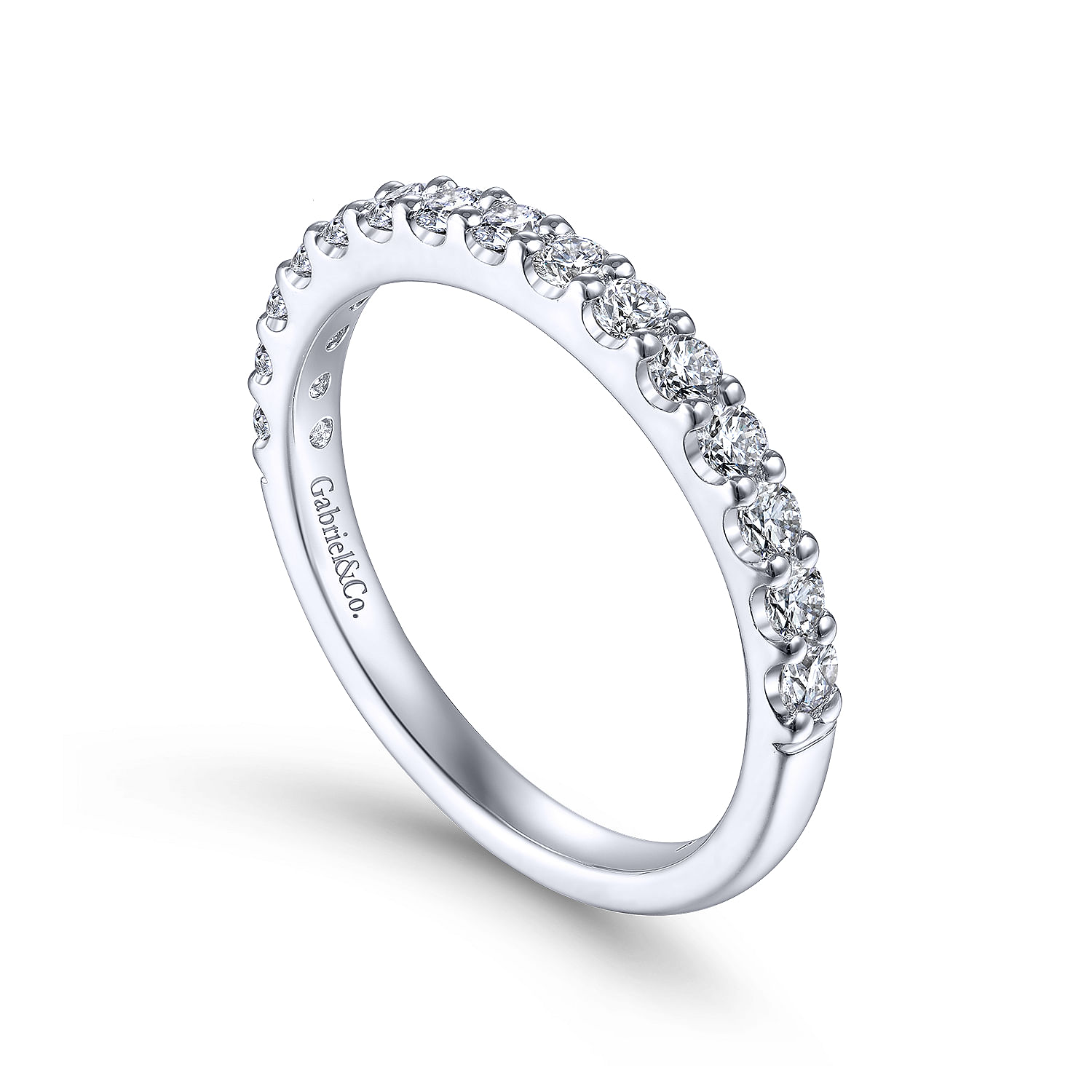 Gabriel & Co. 14K White Gold Anniversary Band