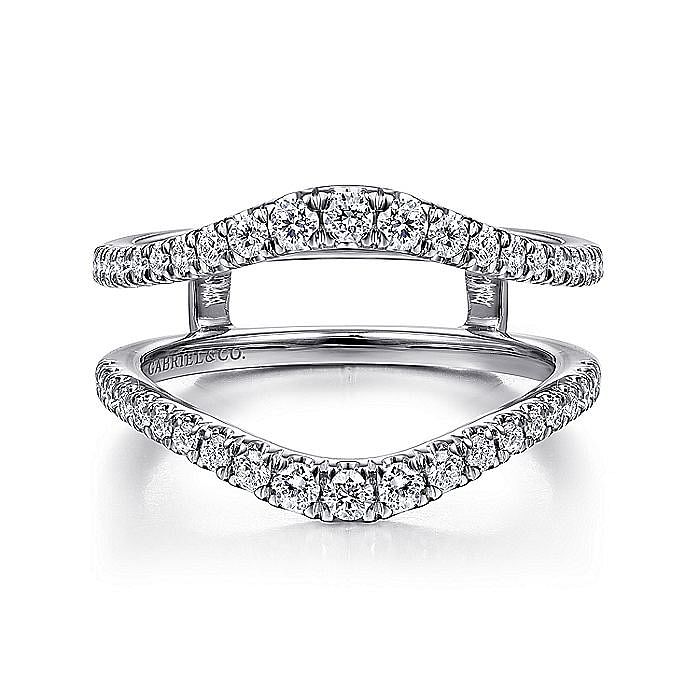 Gabriel & Co 14K White Gold Diamond Ring Enhancer