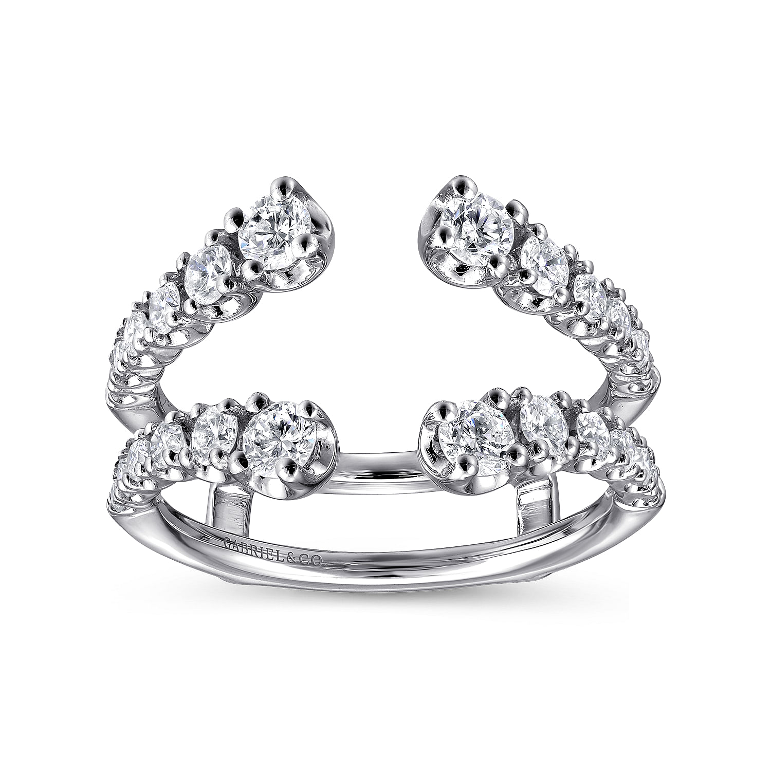 Gabriel & Co. 14K White Gold Diamond Enhancer