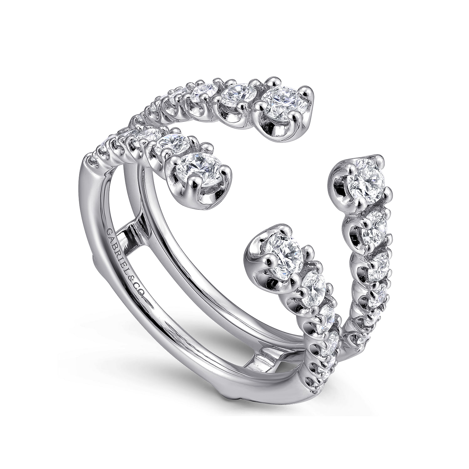 Gabriel & Co. 14K White Gold Diamond Enhancer