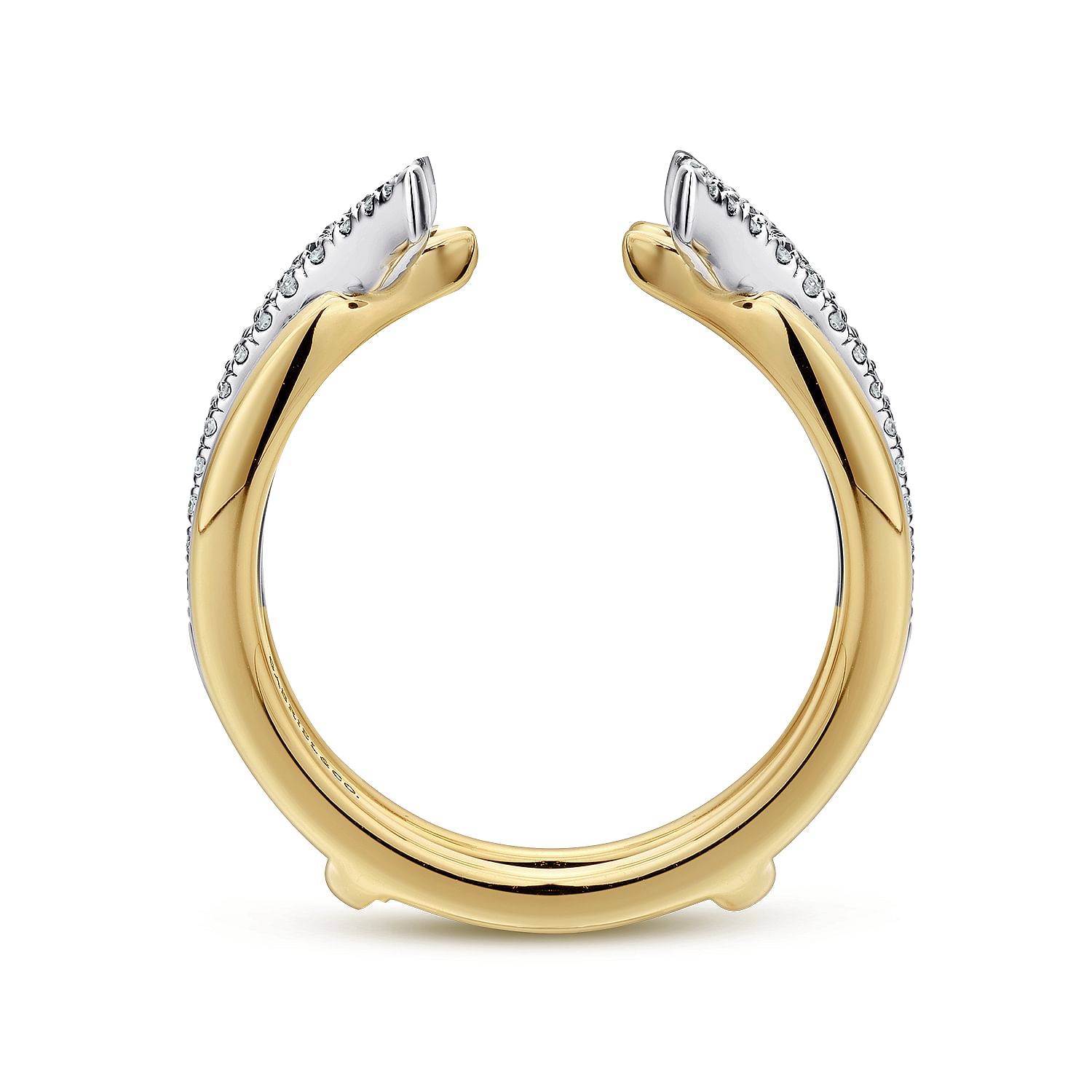 Gabriel & Co. 14K Two-Tone Freeform Diamond Enhancer