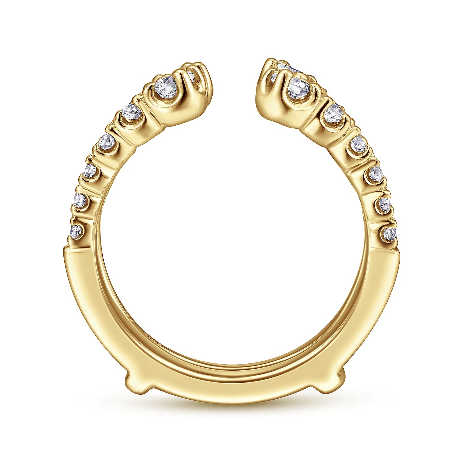 Gabriel & Co. 14K Yellow Gold Graduated Diamond Insert