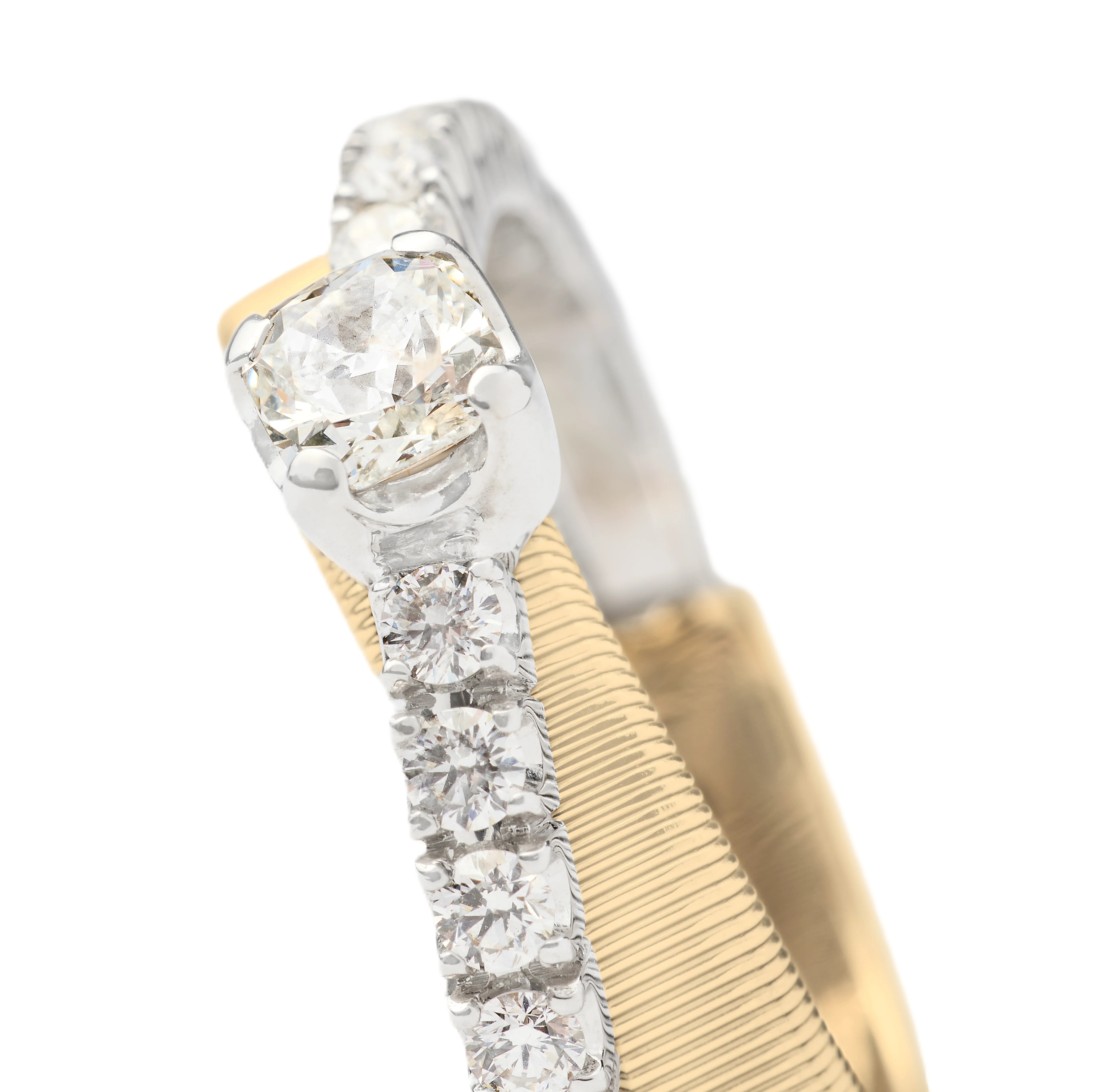 Marco Bicego 18K Masai Double-Band Diamond Ring with Diamonds