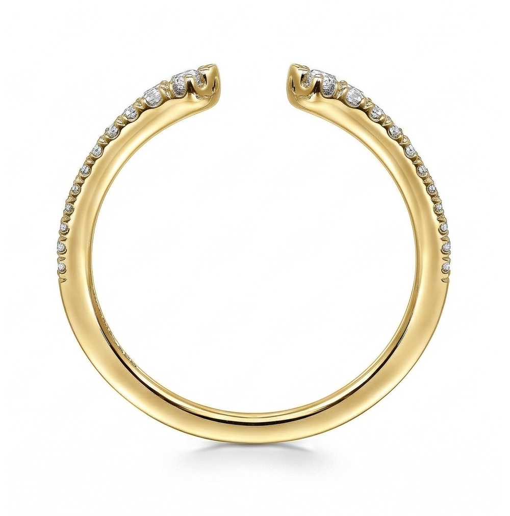 Gabriel & Co. 14K Stackable Open Diamond Ring