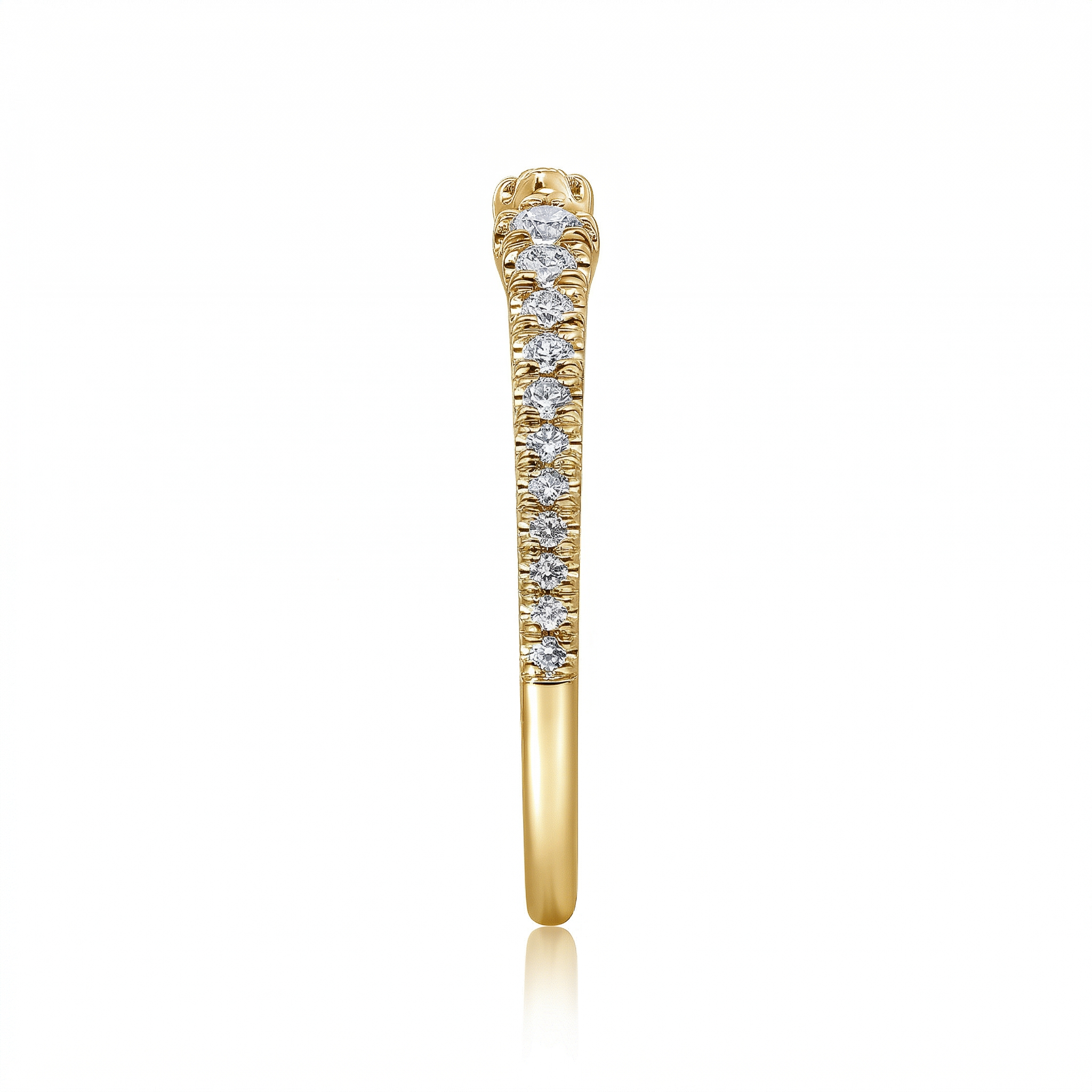 Gabriel & Co. 14K Stackable Open Diamond Ring