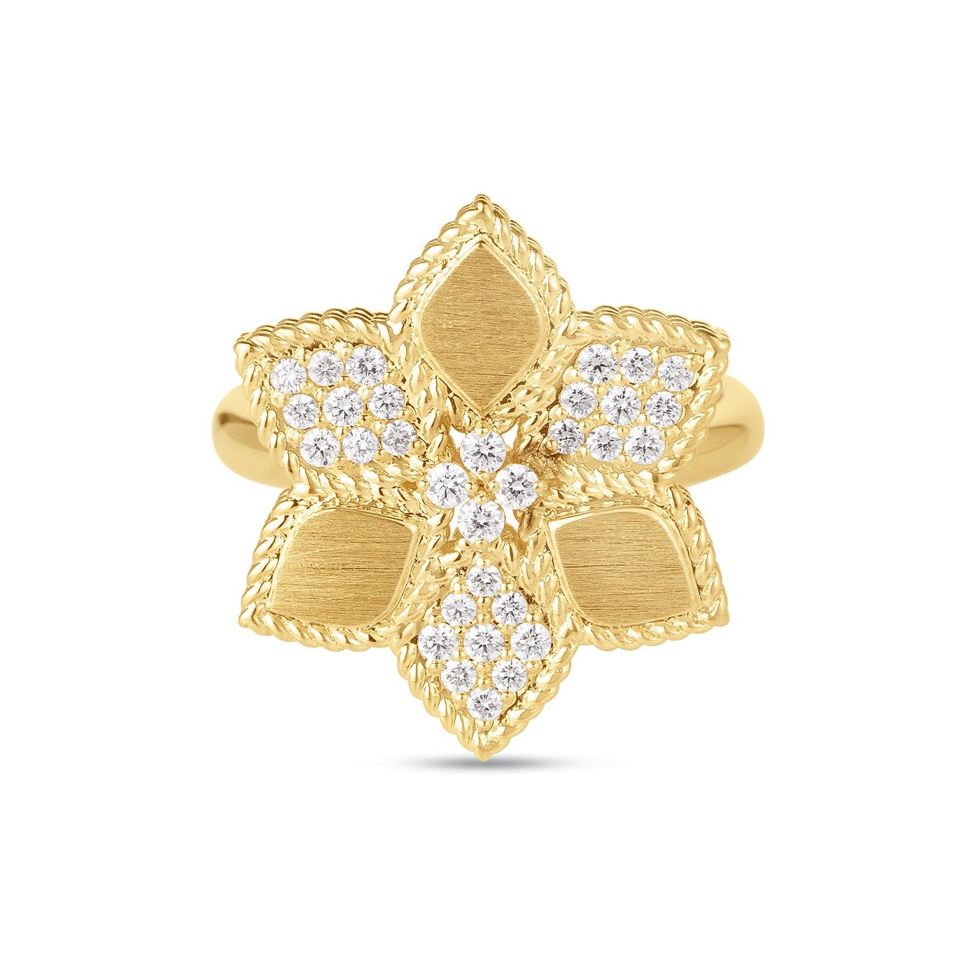 Roberto Coin 18K Yellow Gold Vernazza Flower Ring