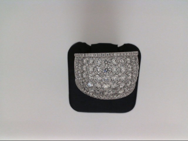 Pink Diamond 18 Karat White Gold Diamond Half Anniversary Ring with 199 Round Diamonds 3.48 CTW G-H VS2-SI1 and CTW