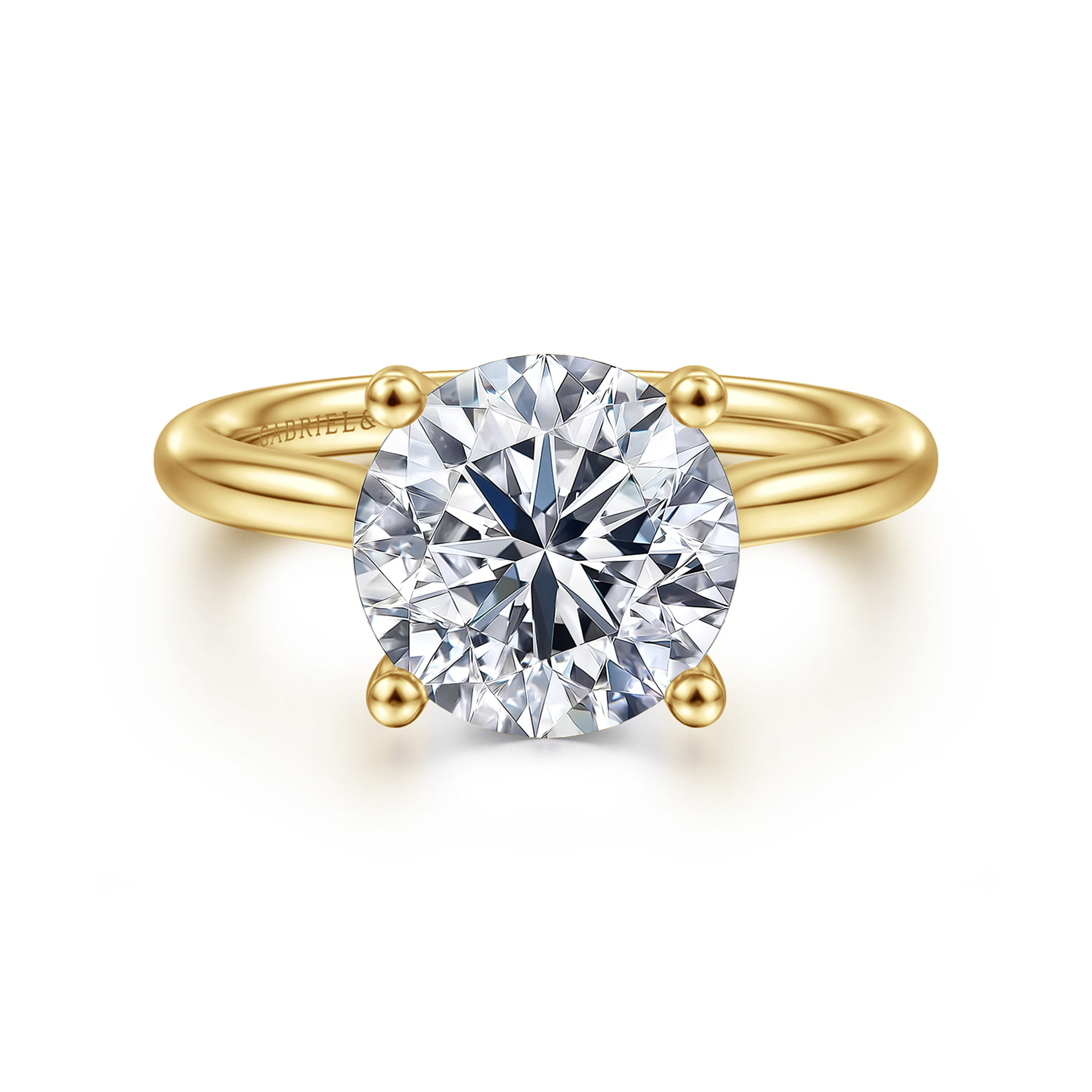 Gabriel & Co. Azucena 14K Diamond Engagement Ring Setting