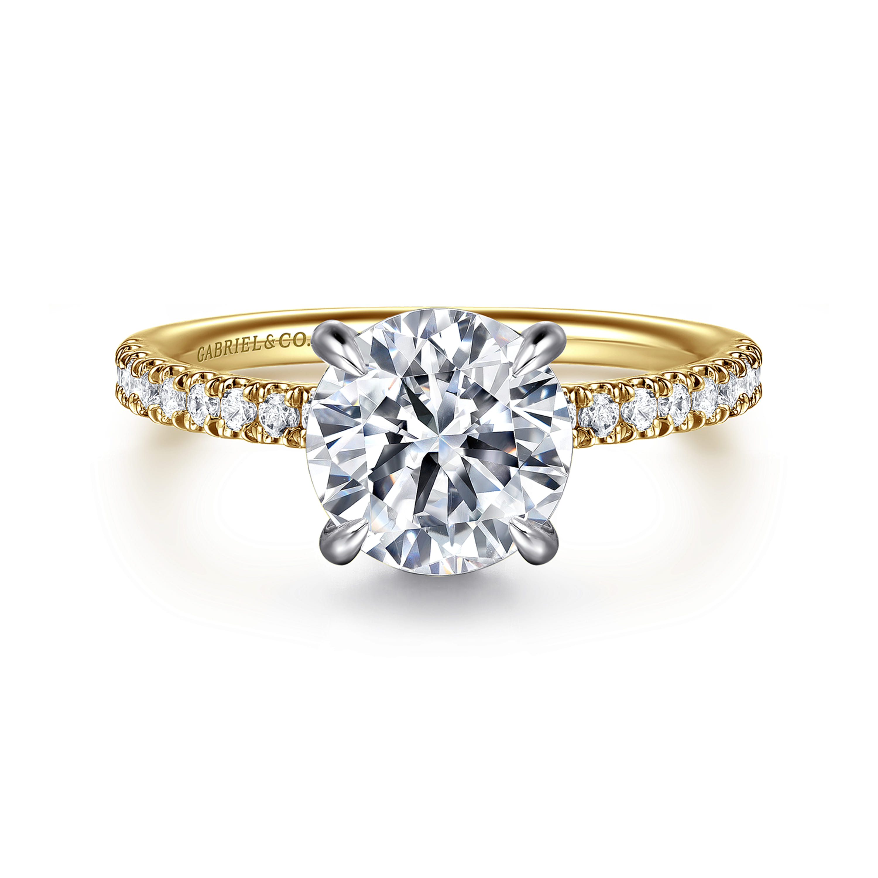 Gabriel & Co. Allison 14K Two-Tone Engagement Ring Setting