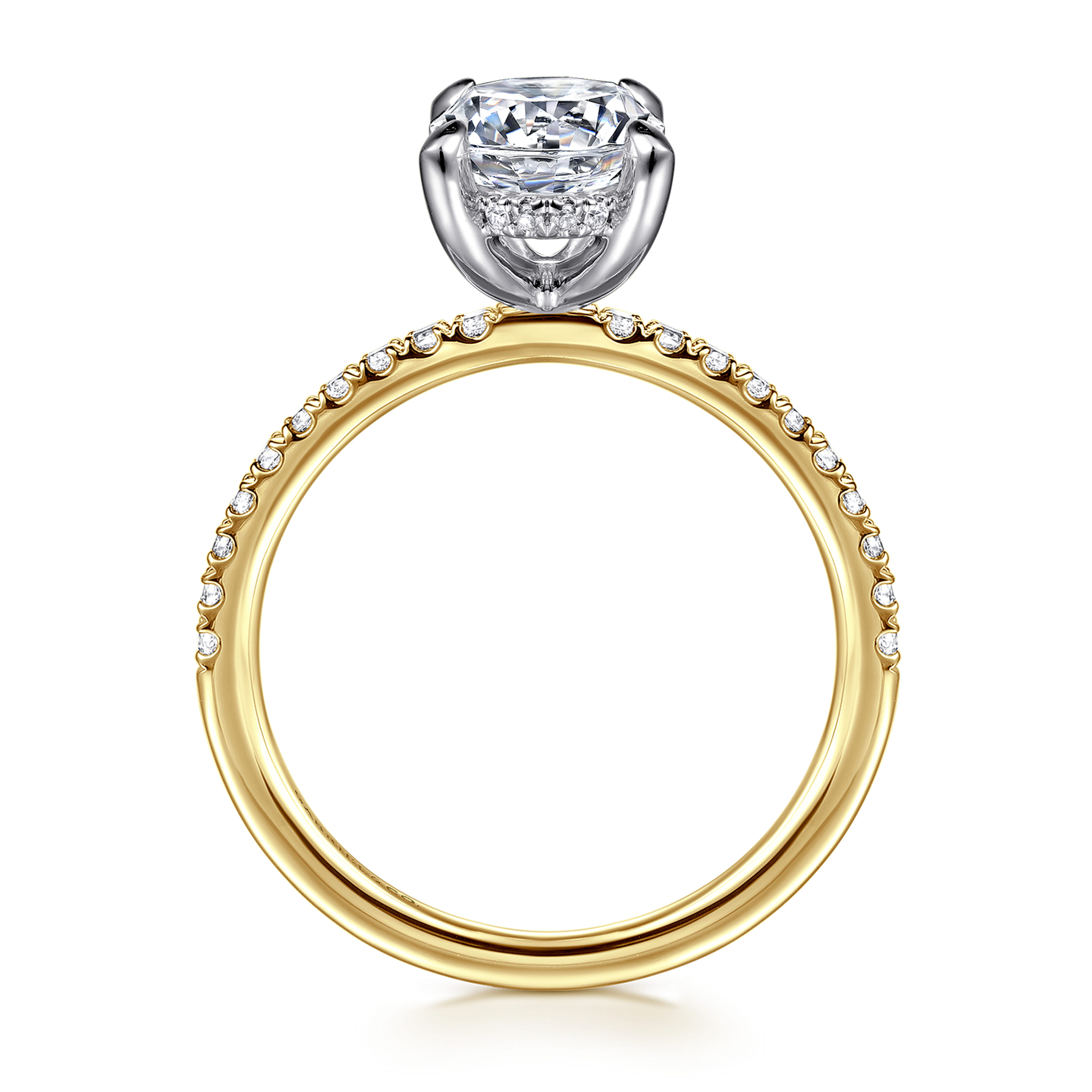 Gabriel & Co. Allison 14K Two-Tone Engagement Ring Setting