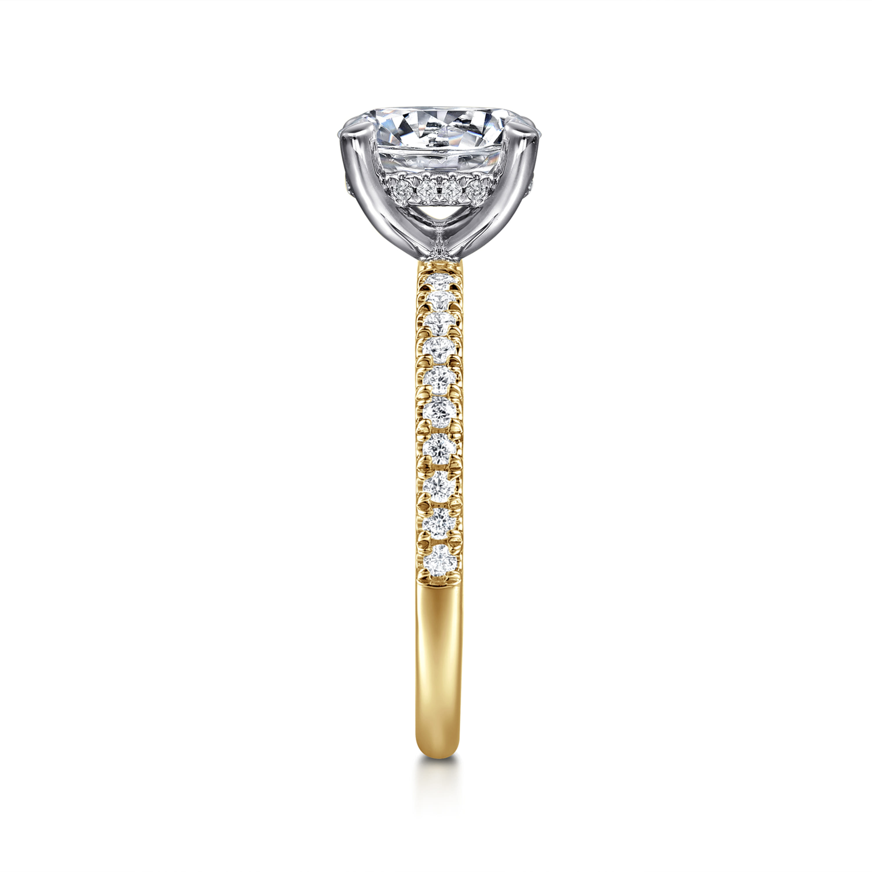 Gabriel & Co. Allison 14K Two-Tone Engagement Ring Setting