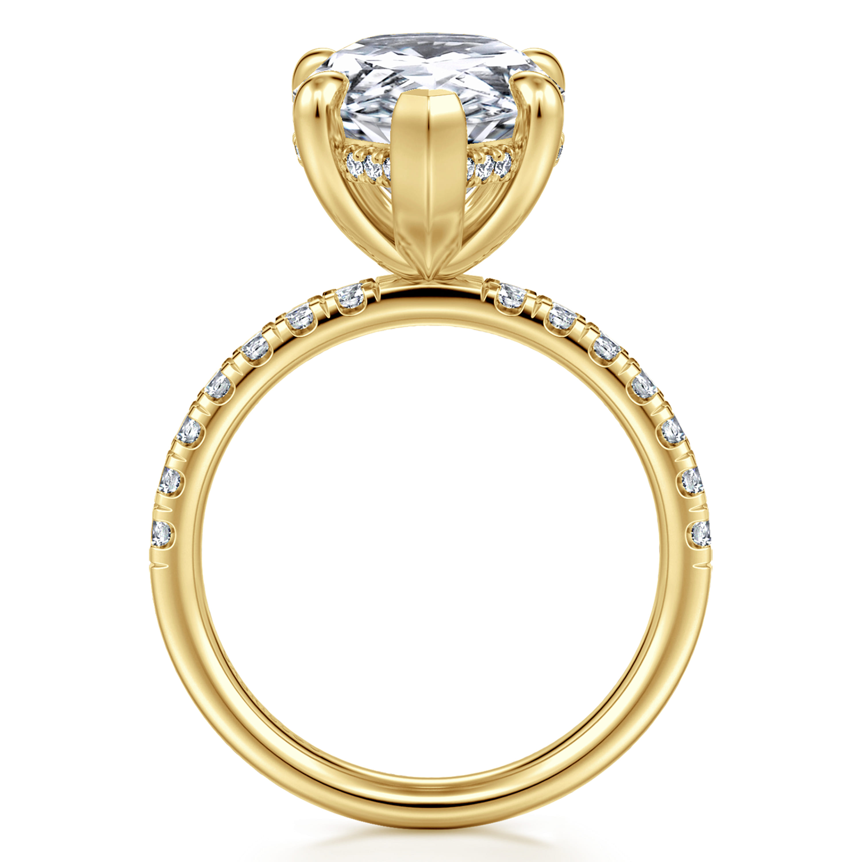 Gabriel & Co. Adela 14K Pear Diamond Engagement Ring Setting
