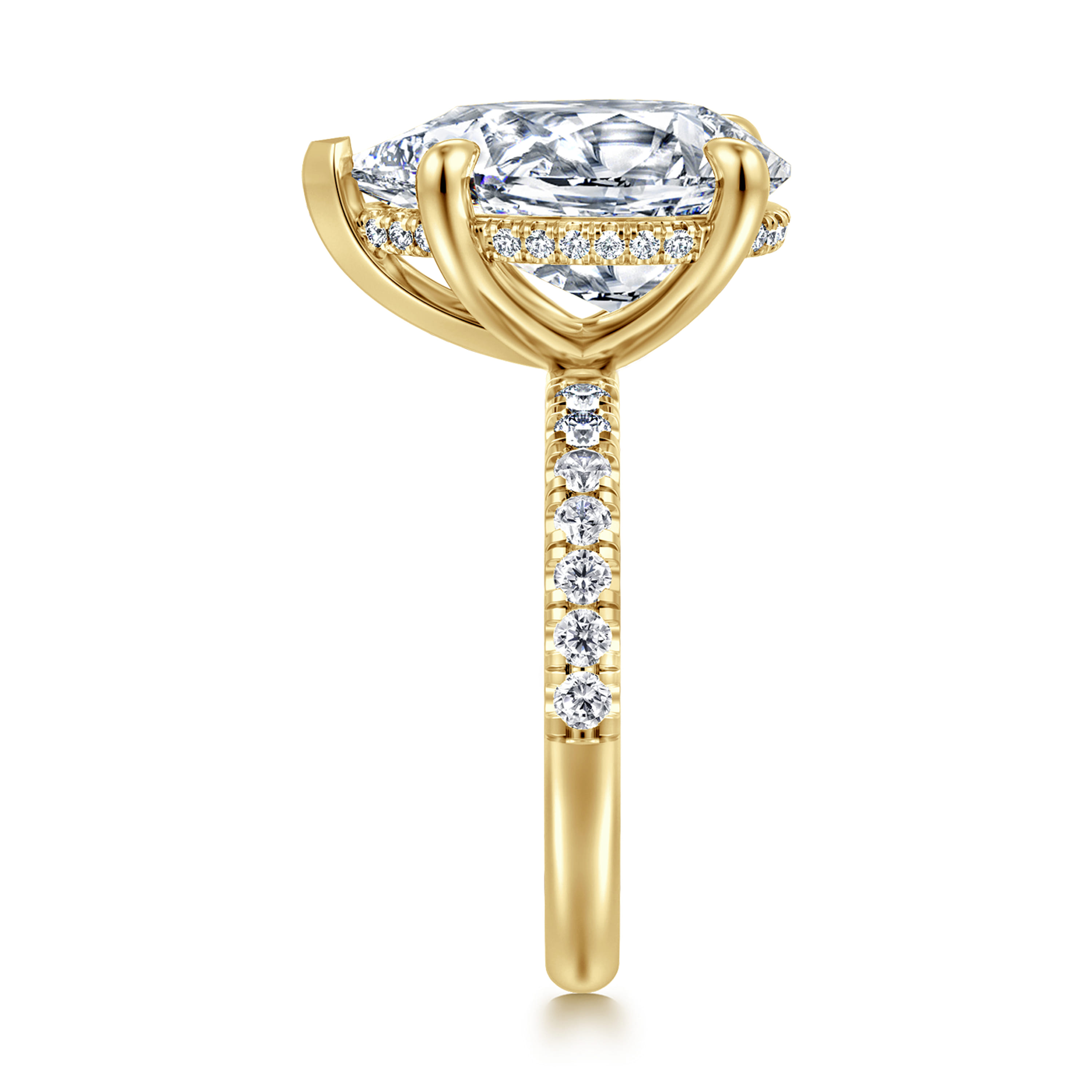 Gabriel & Co. Adela 14K Pear Diamond Engagement Ring Setting