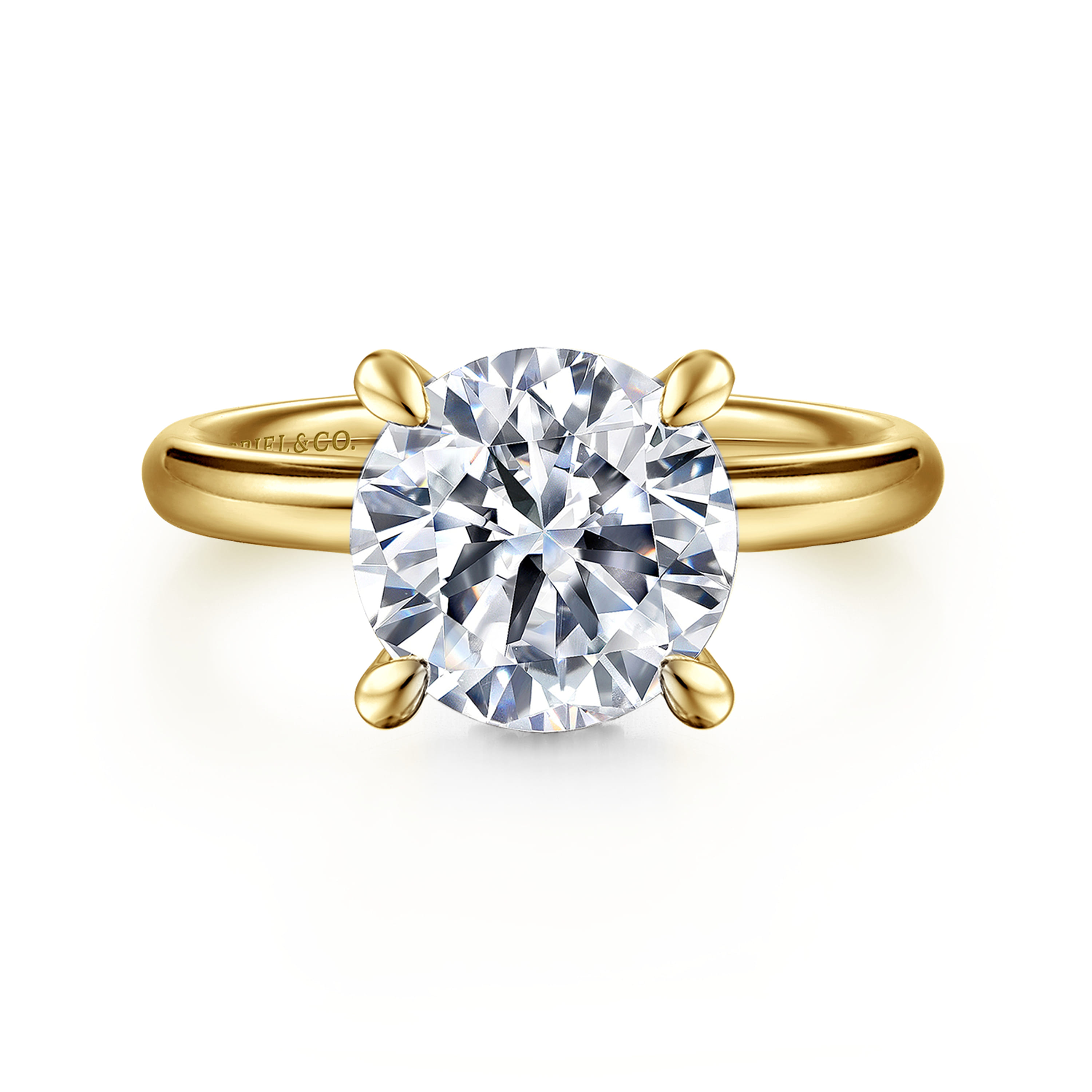Gabriel & Co. Peace 14K Diamond Engagement Ring Setting