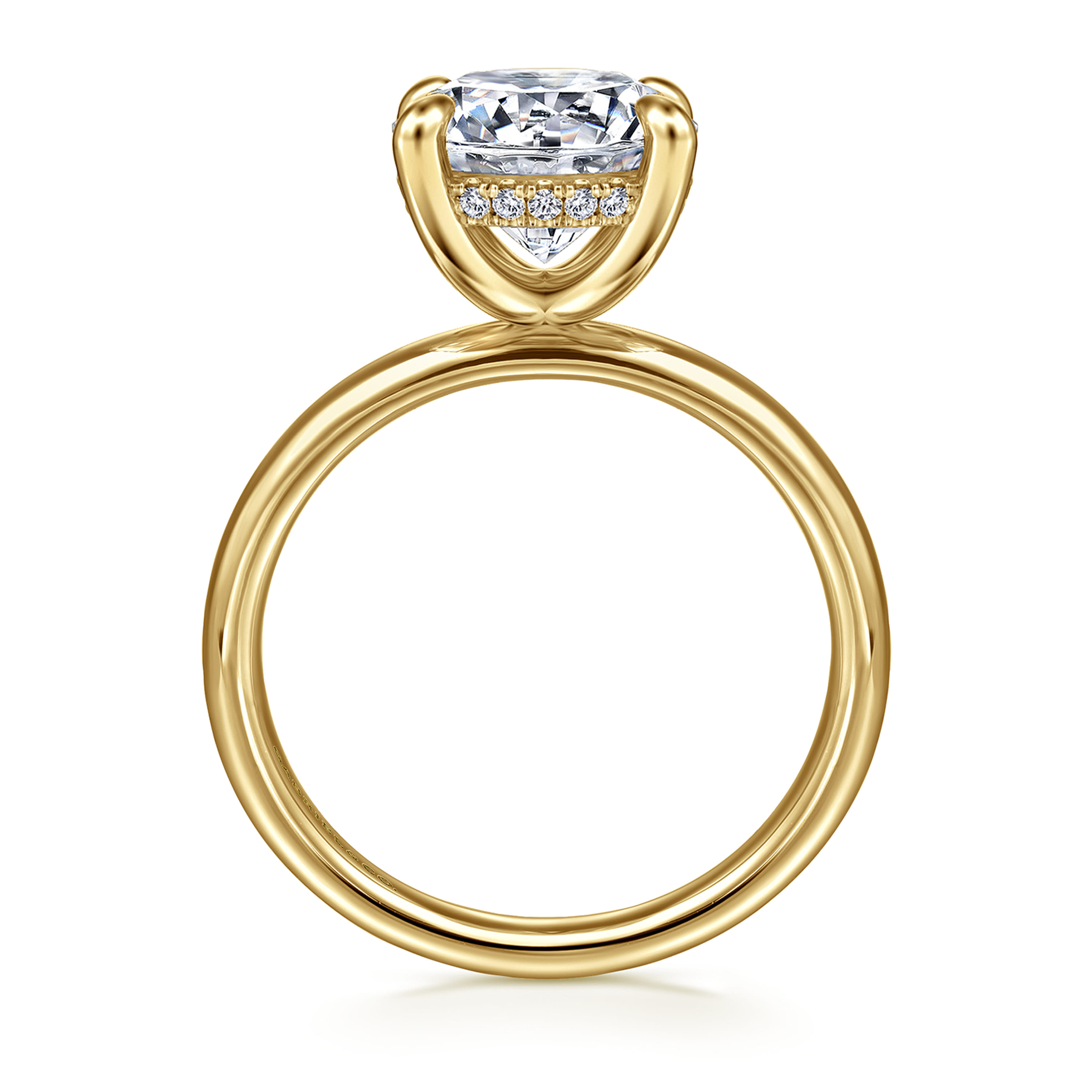 Gabriel & Co. Peace 14K Diamond Engagement Ring Setting