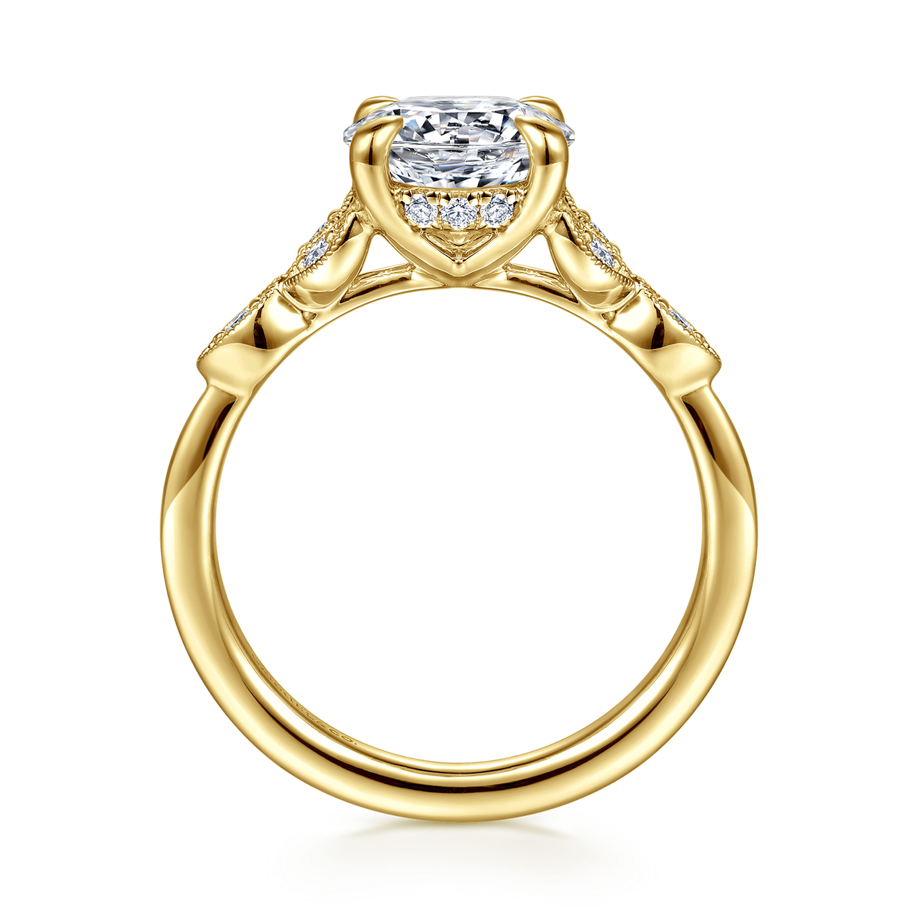Gabriel & Co. Brigida 14K Vintage Inspired Diamond Engagement Ring Setting
