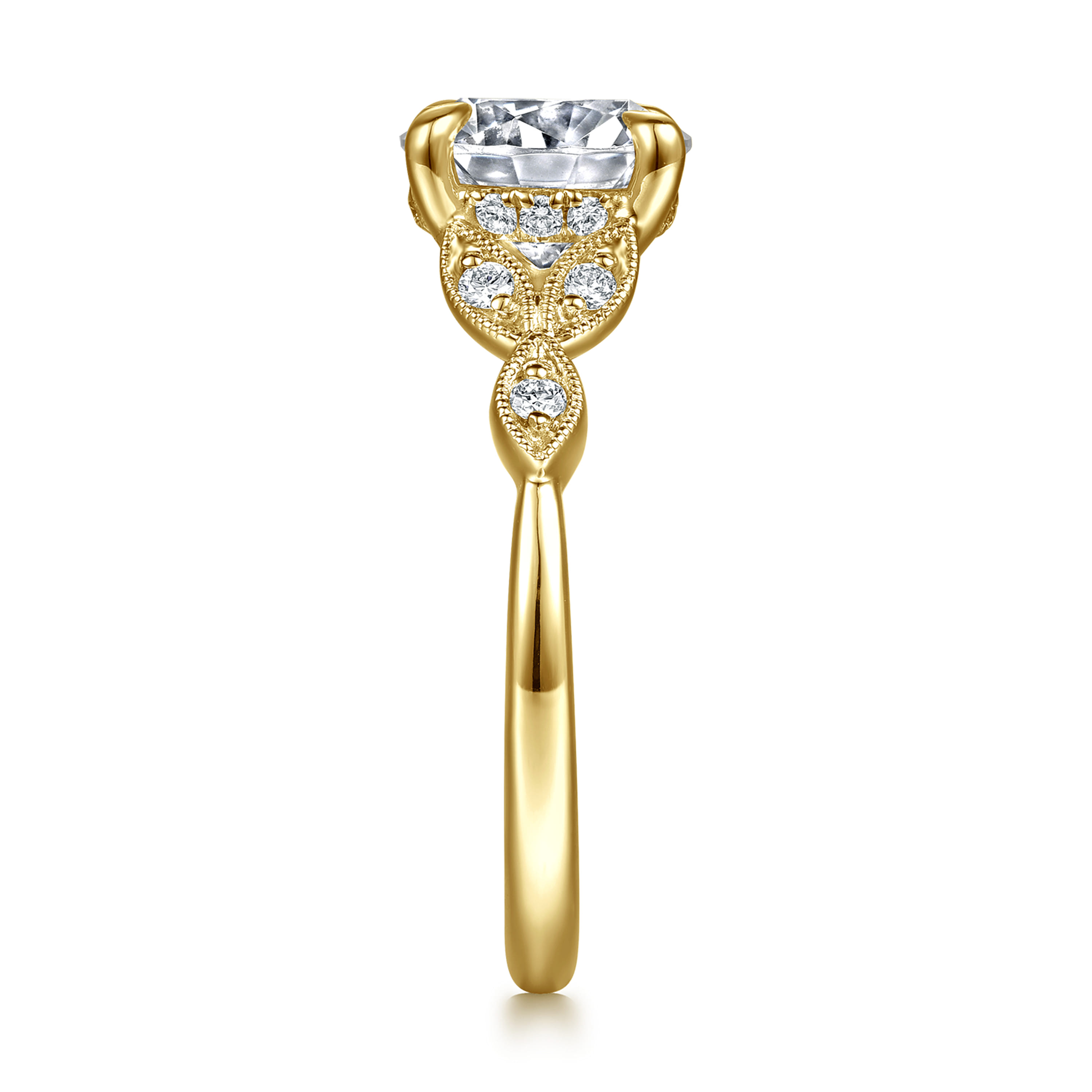Gabriel & Co. Brigida 14K Vintage Inspired Diamond Engagement Ring Setting