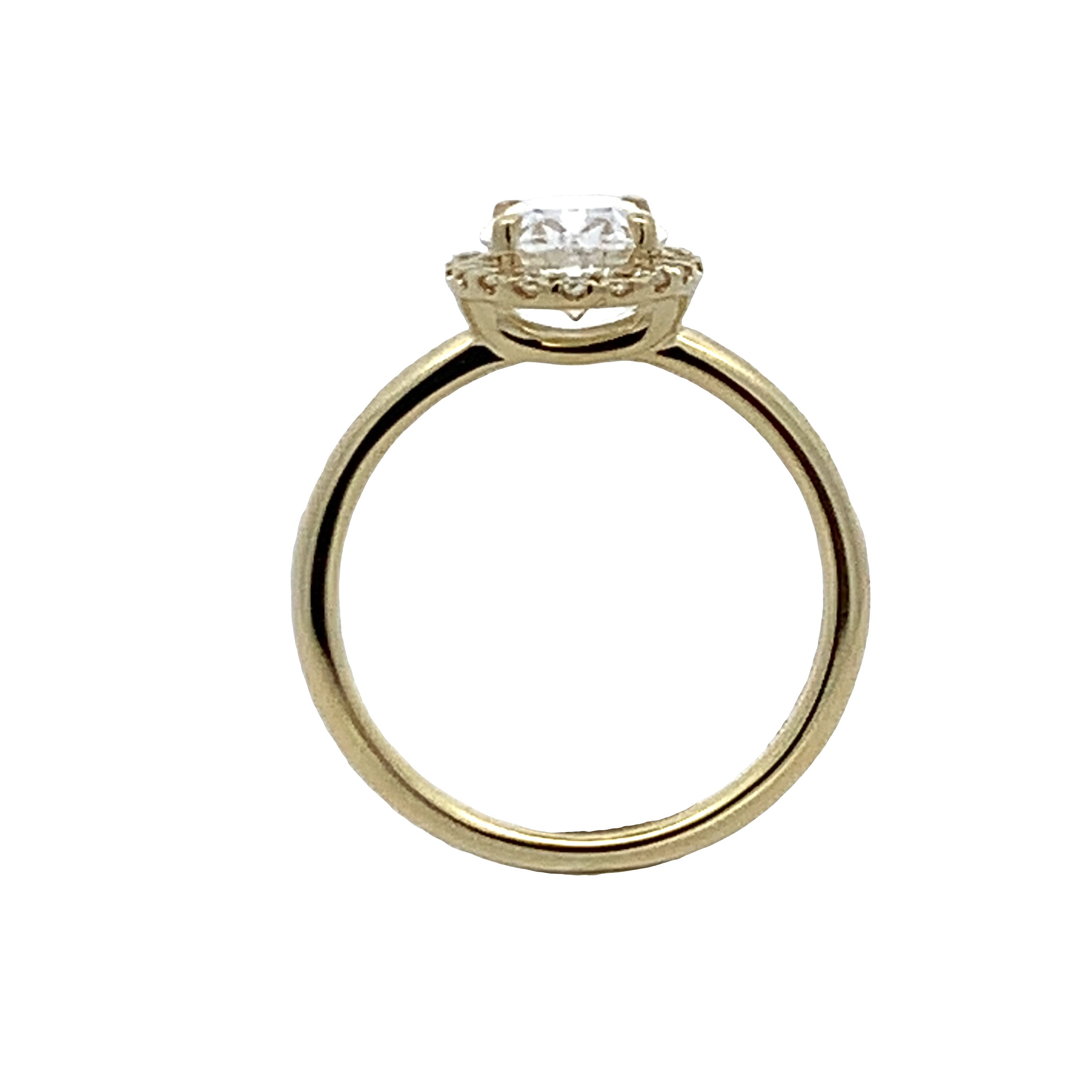 Simon G. 14K Yellow Gold Diamond Halo Engagement Ring Mounting