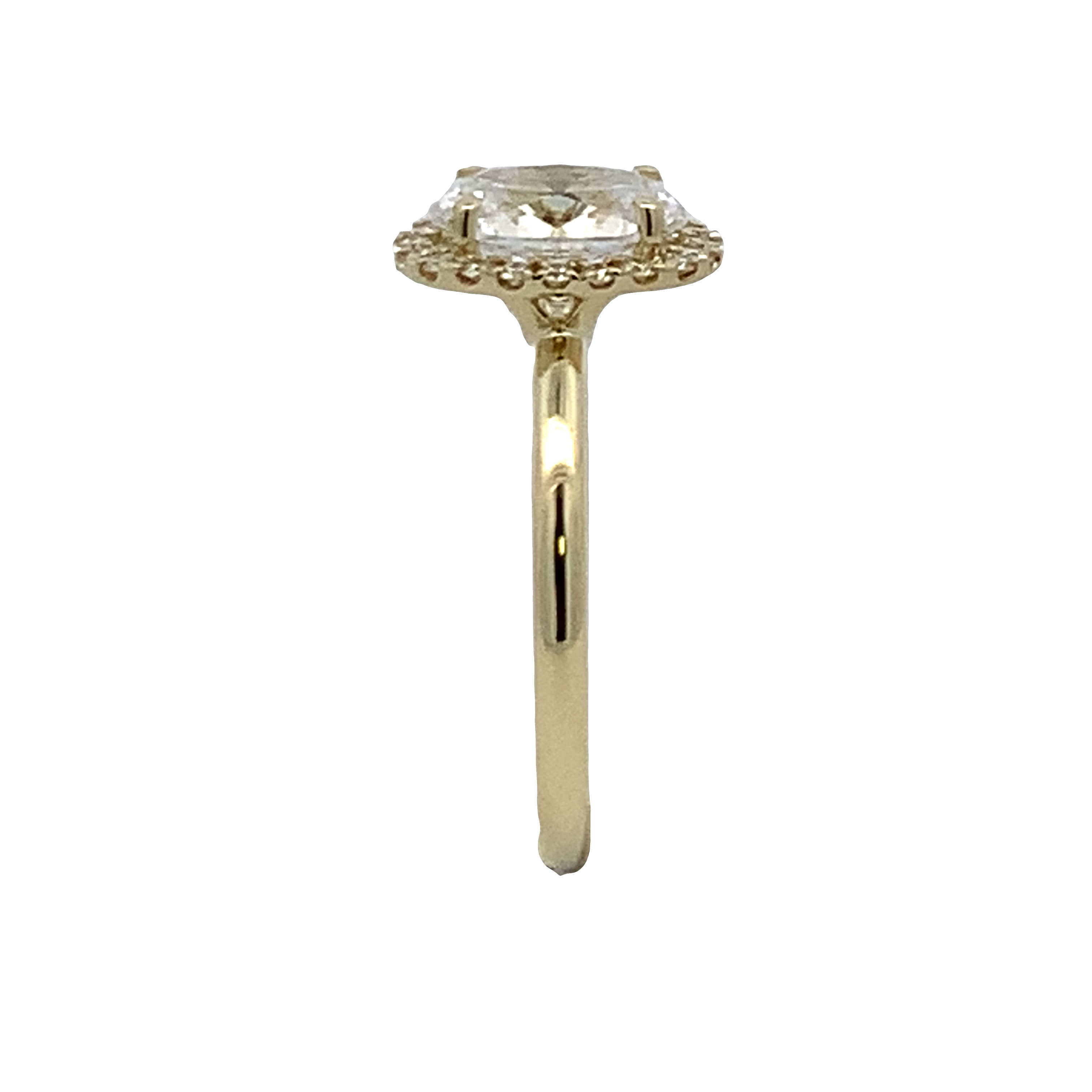 Simon G. 14K Yellow Gold Diamond Halo Engagement Ring Mounting