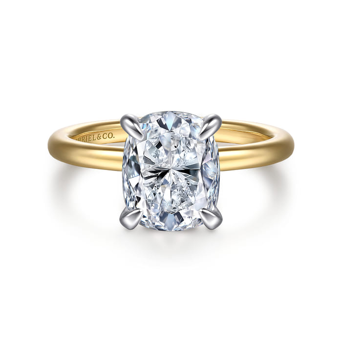Gabriel & Co. Cari 14K Two-Tone Diamond Engagement Ring Mounting