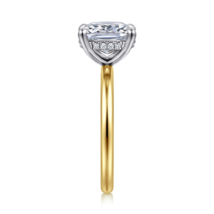 Gabriel & Co. Cari 14K Two-Tone Diamond Engagement Ring Mounting