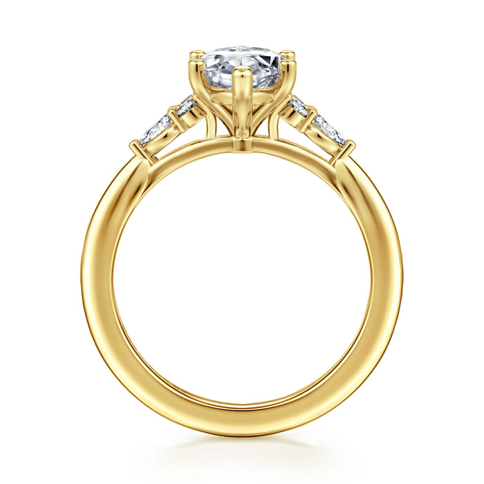 Gabriel & Co. 14K Yellow Gold Arletta Diamond Engagement Ring Mounting