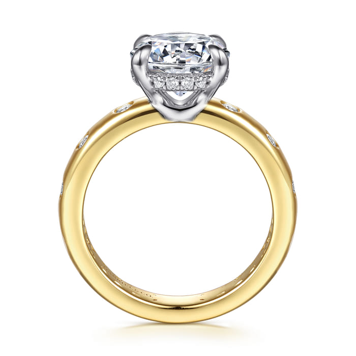Gabriel & Co. Cabata 14K Two-Tone Diamond Engagement Ring Mounting