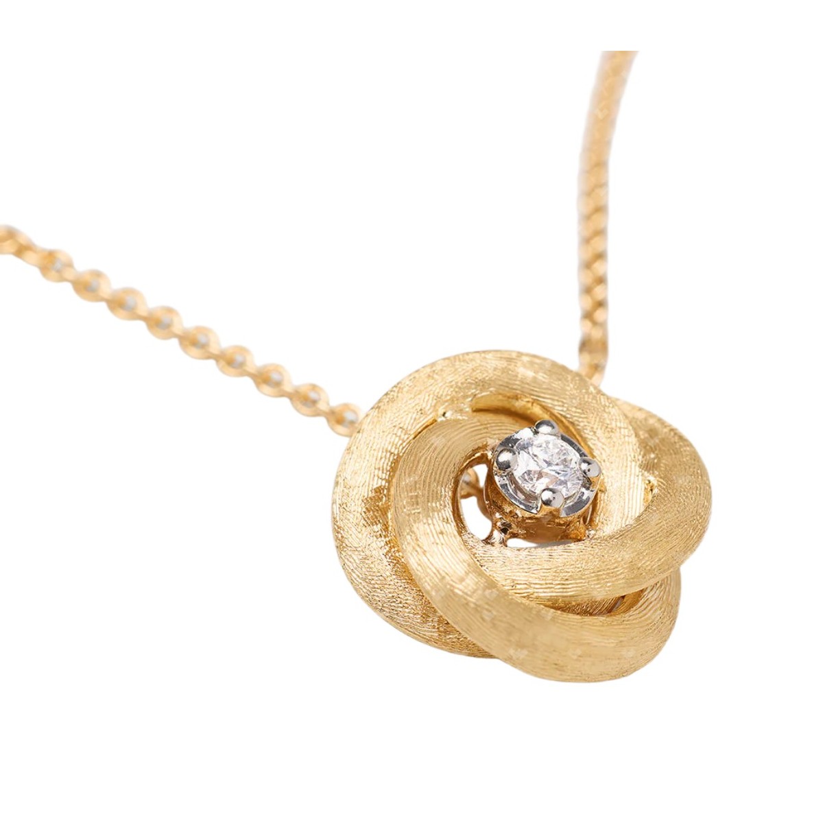 Marco Bicego 18K Jaipur Gold Floral Pendant with Diamond Center