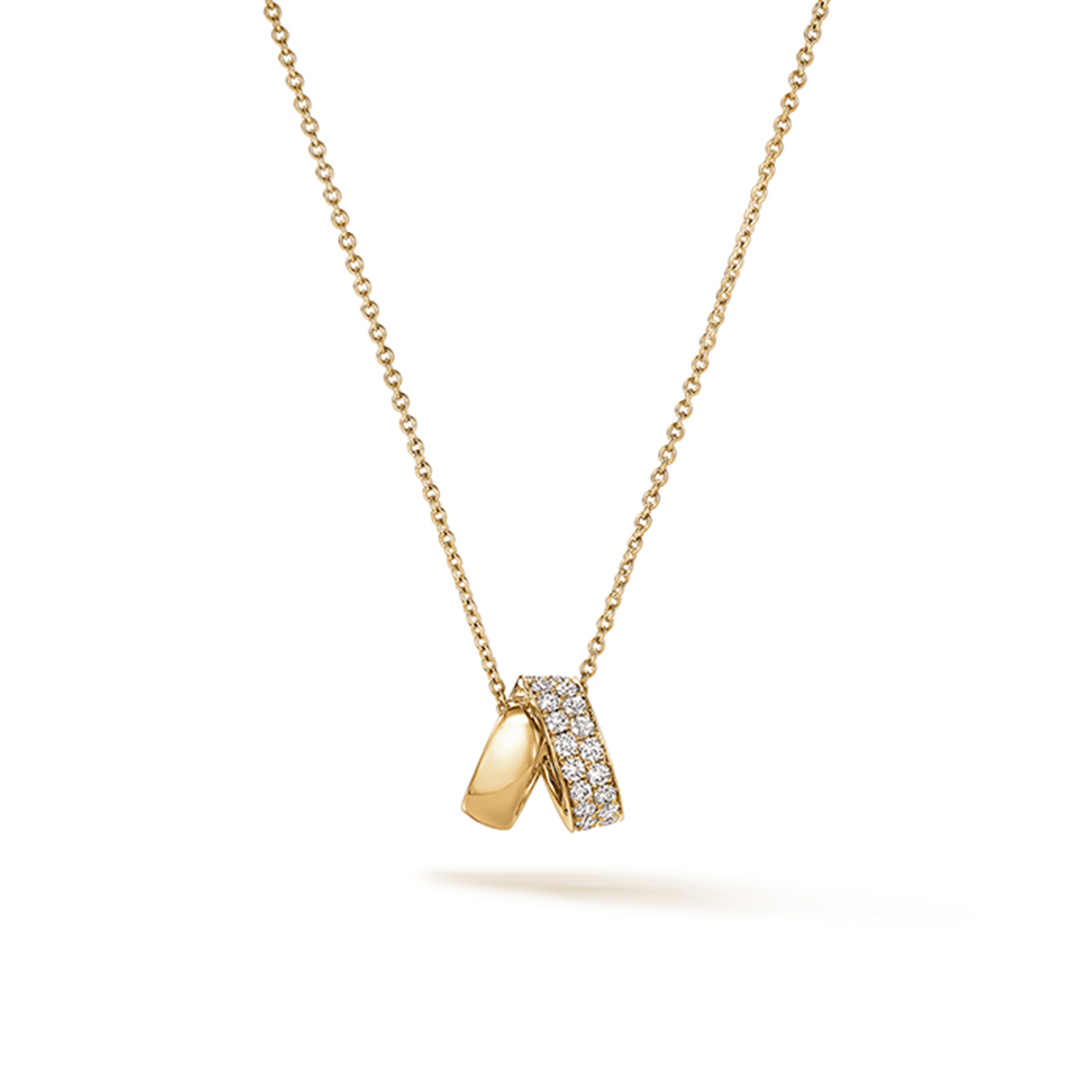 Hearts On Fire 18K Yellow Gold Inside Out Rondel Diamond Pendant